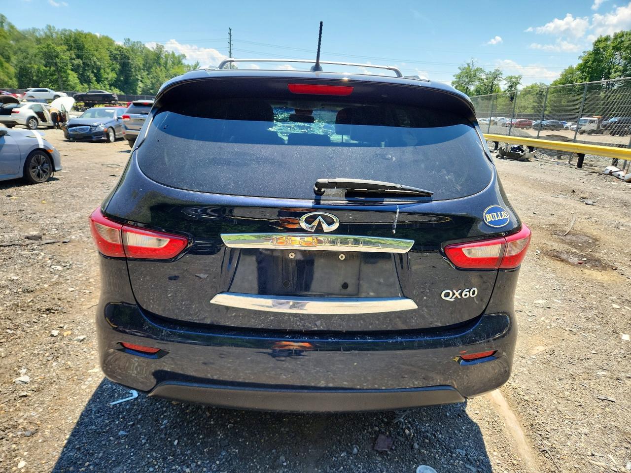 2015 Infiniti Qx60 Base Blue vin: 5N1AL0MM5FC555540