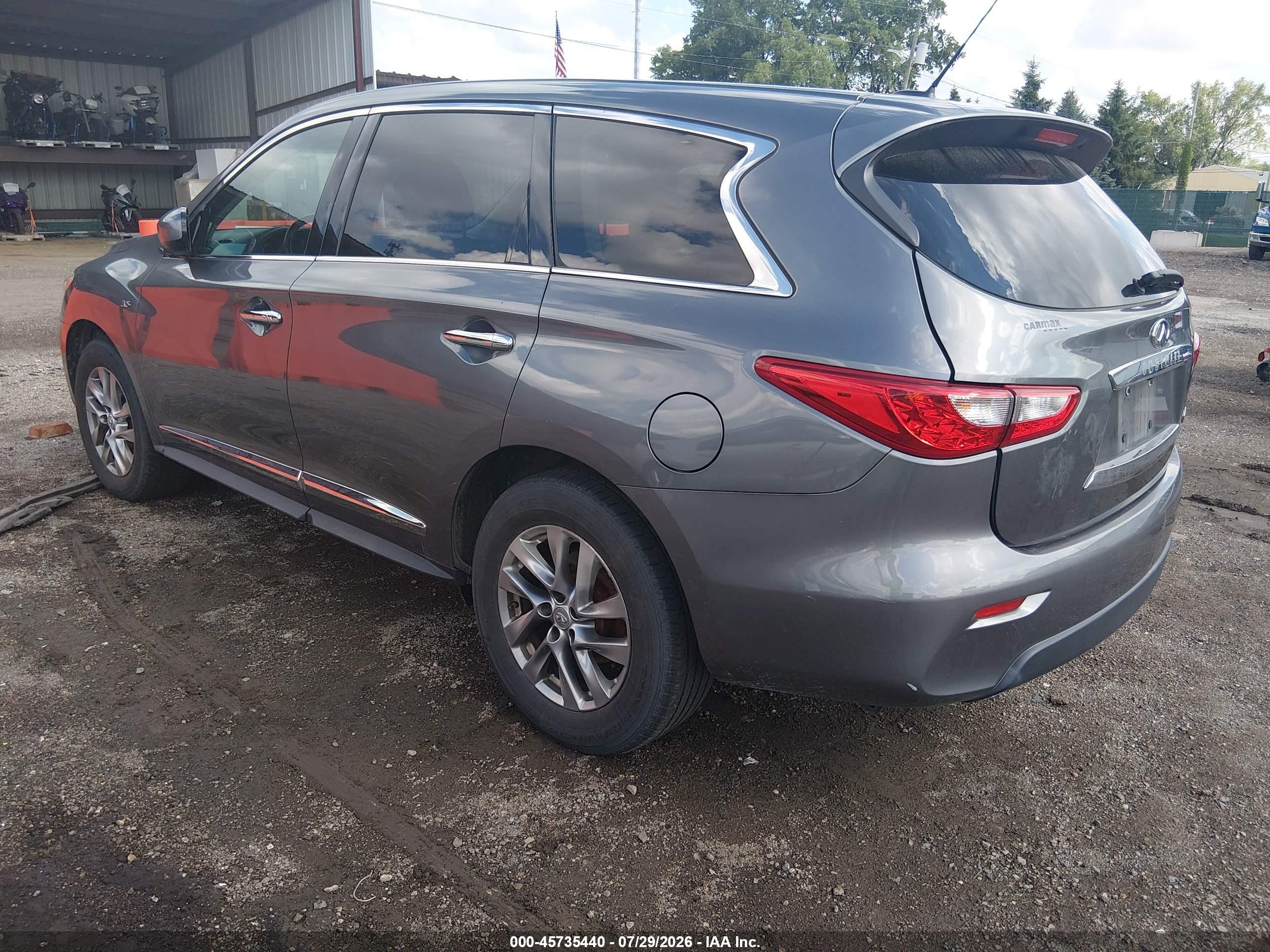 2015 Infiniti Qx60   Gray vin: 5N1AL0MM5FC559345