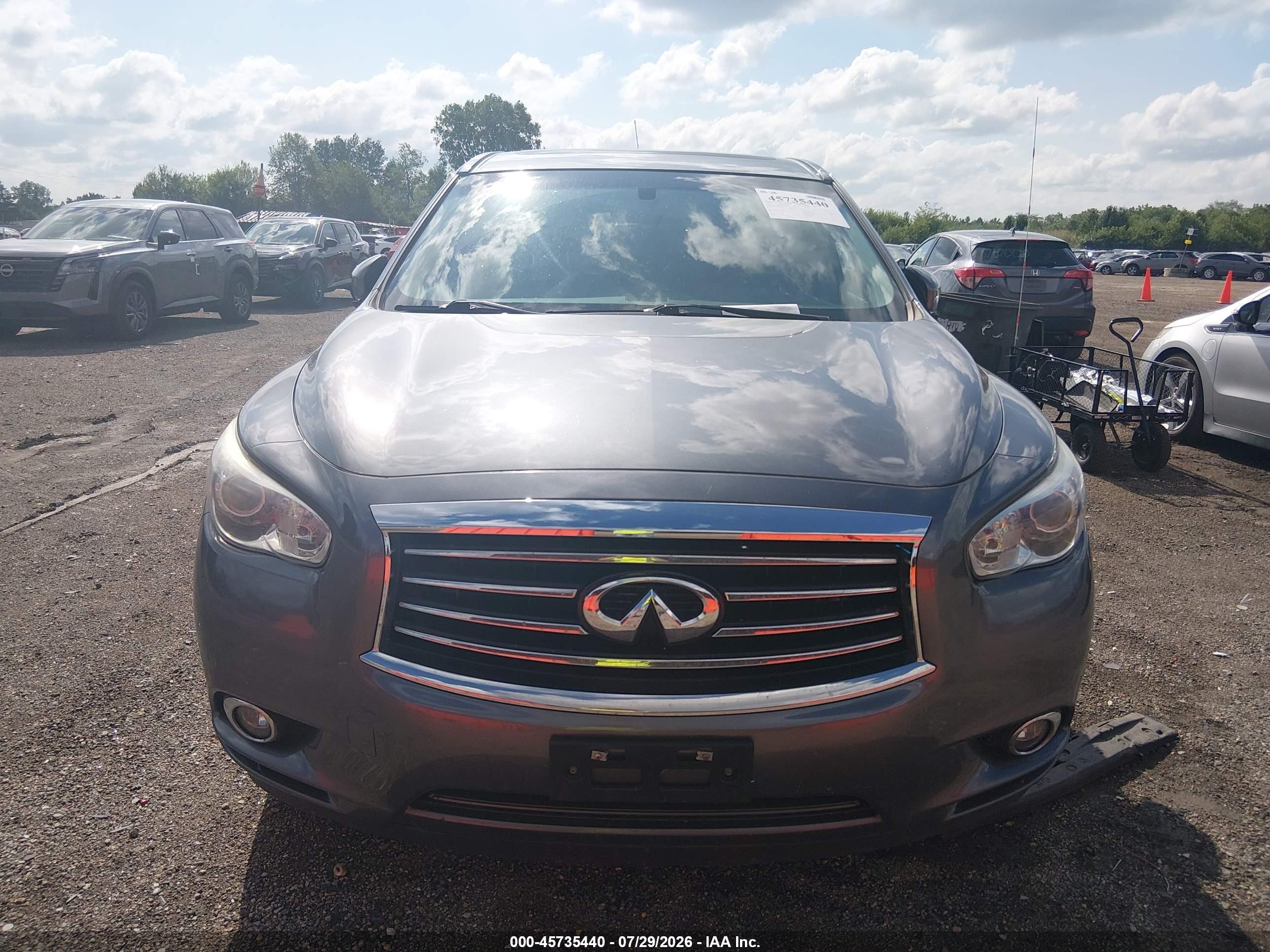 2015 Infiniti Qx60   Gray vin: 5N1AL0MM5FC559345