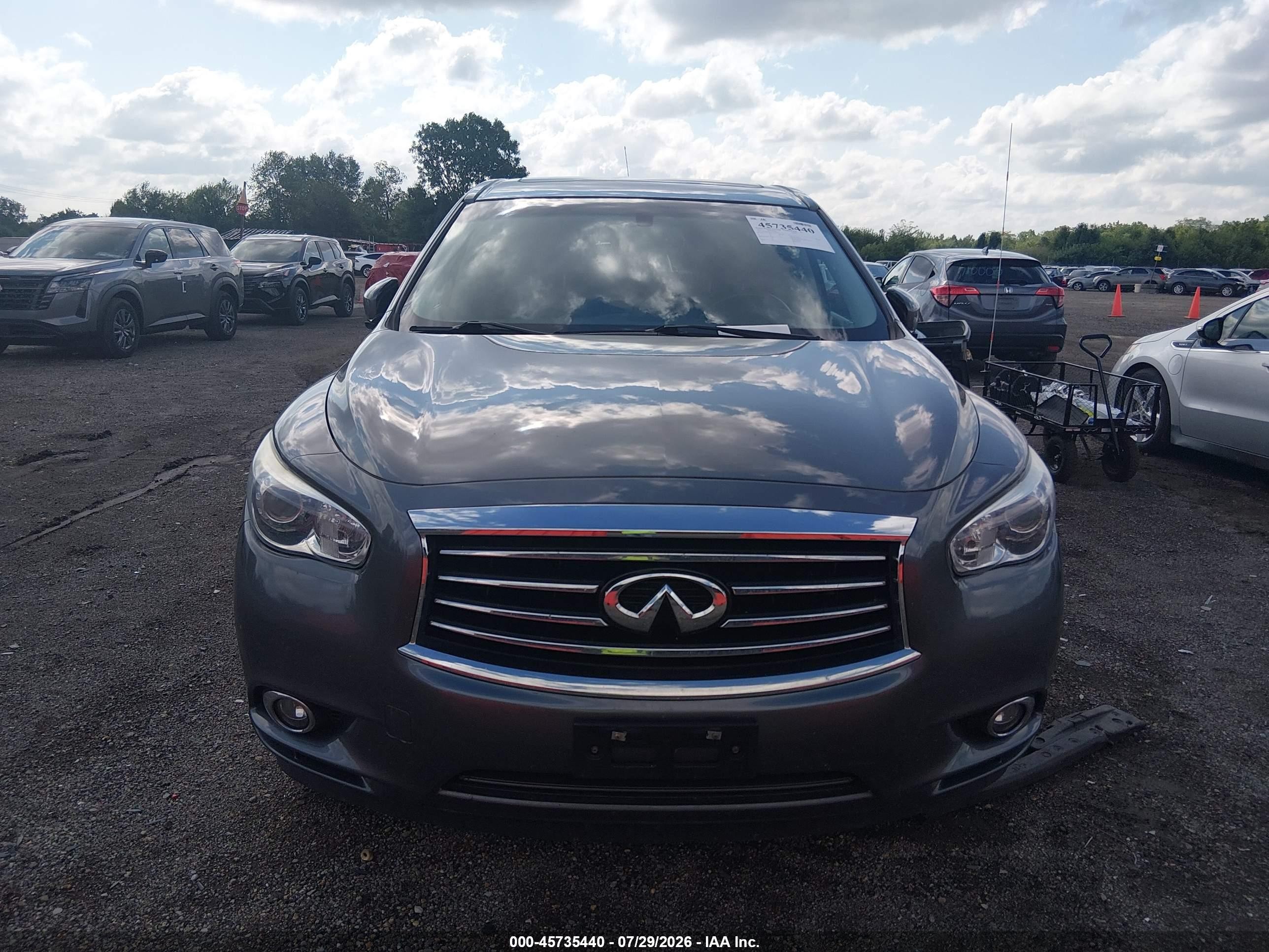 2015 Infiniti Qx60   Gray vin: 5N1AL0MM5FC559345