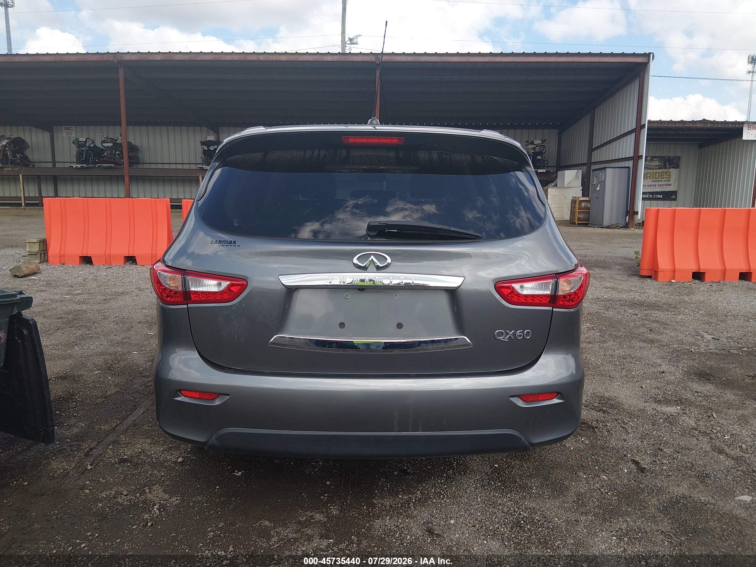 2015 Infiniti Qx60   Gray vin: 5N1AL0MM5FC559345