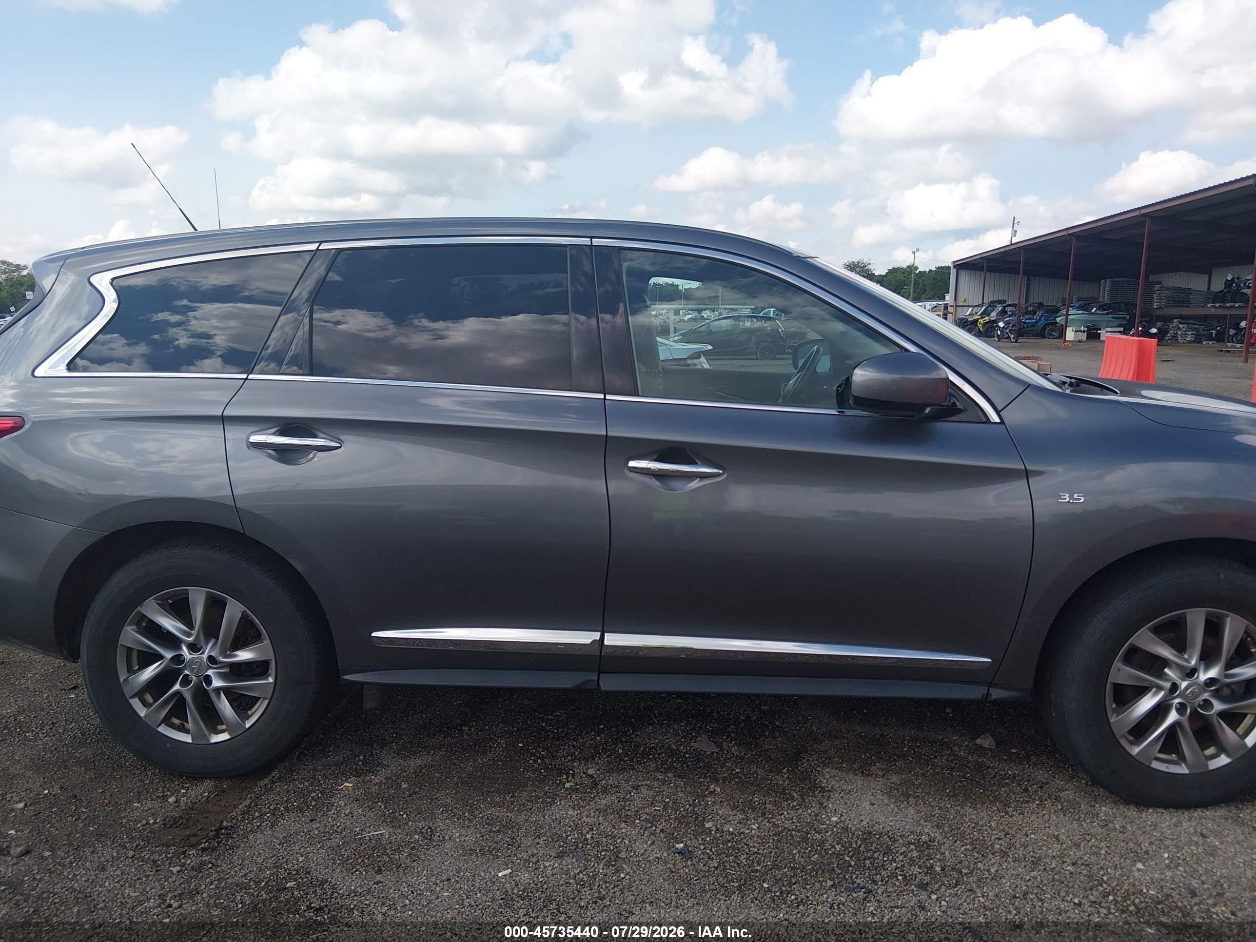 2015 Infiniti Qx60   Gray vin: 5N1AL0MM5FC559345
