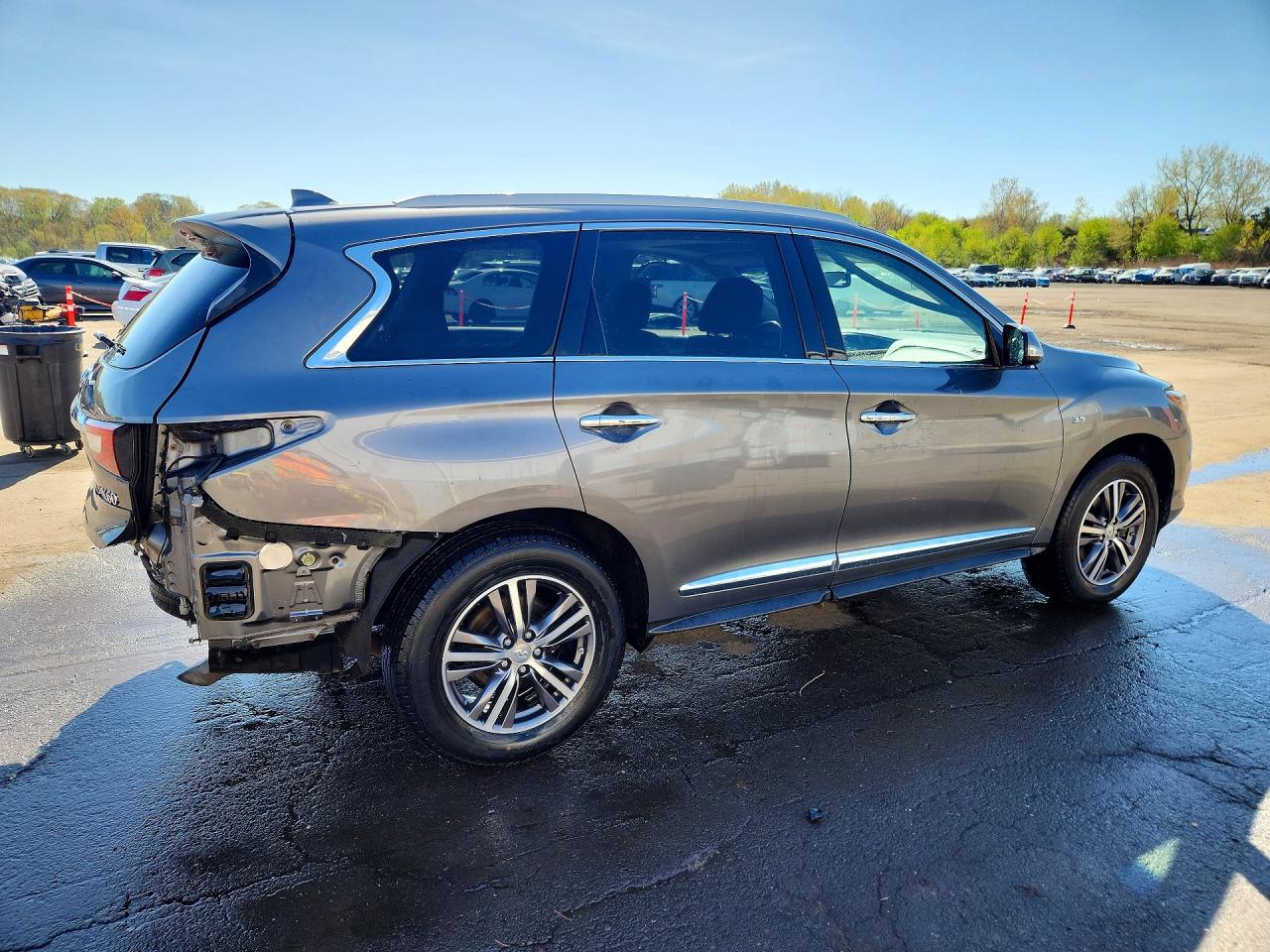 2016 Infiniti Qx60 Base Gray vin: 5N1AL0MM5GC507876