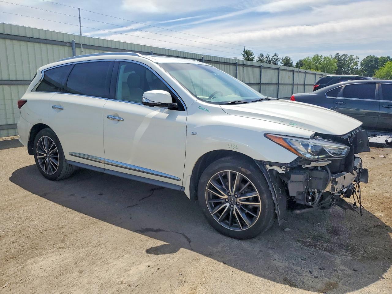 2016 Infiniti Qx60 Base White vin: 5N1AL0MM5GC529473
