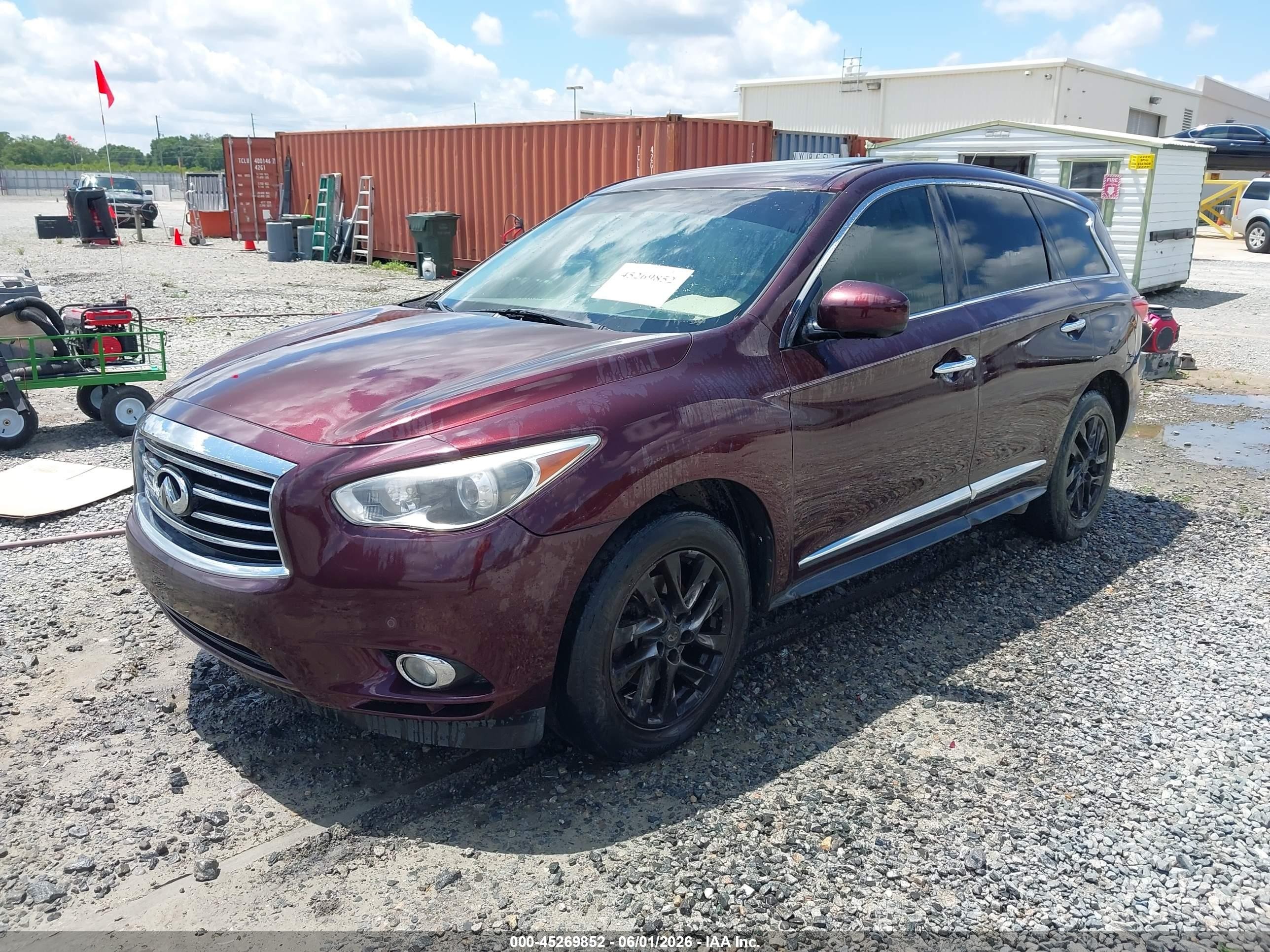 2013 Infiniti Jx35   Burgundy vin: 5N1AL0MM6DC302076
