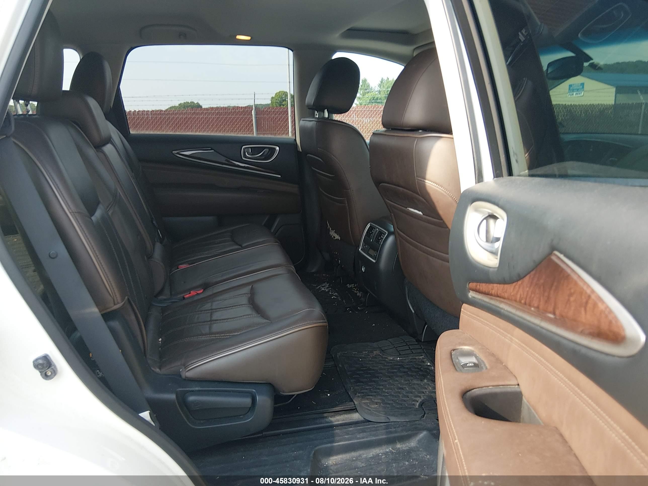 2013 Infiniti Jx35   White vin: 5N1AL0MM6DC307052