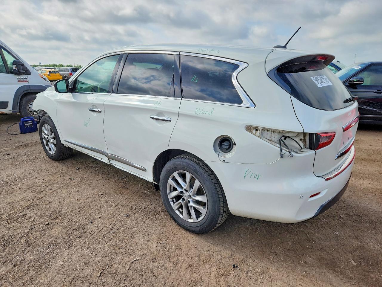 2013 Infiniti Jx35 Base White vin: 5N1AL0MM6DC320142