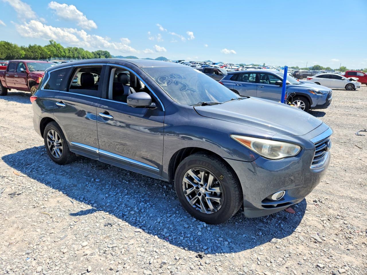 2013 Infiniti Jx35 Base Teal vin: 5N1AL0MM6DC324191