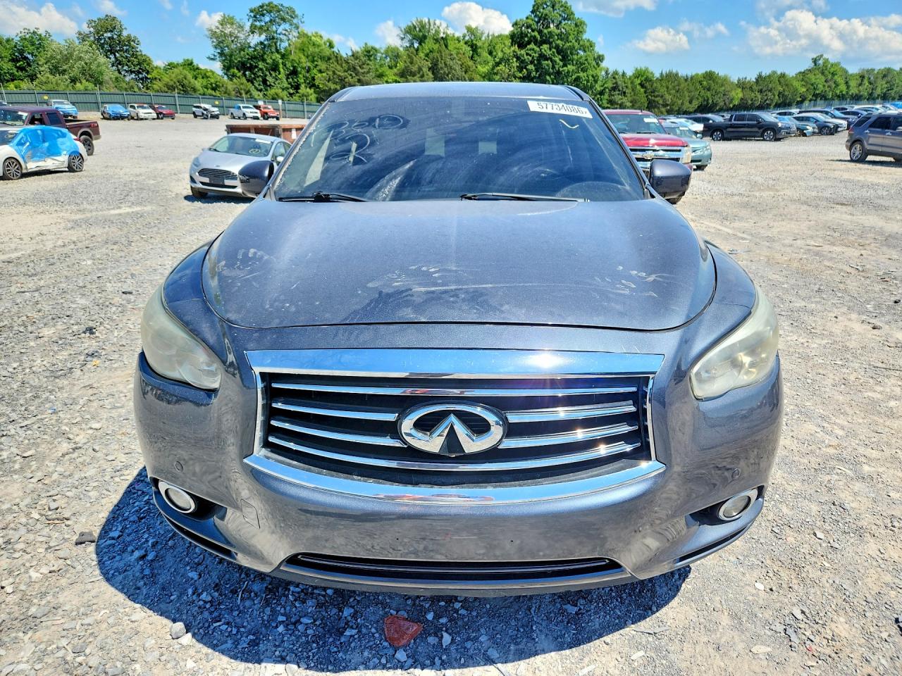 2013 Infiniti Jx35 Base Teal vin: 5N1AL0MM6DC324191