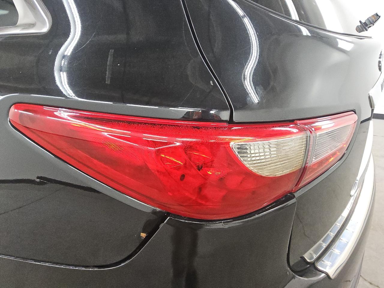2013 Infiniti Jx35 Base Black vin: 5N1AL0MM6DC327317 Damage: Left Tail Light, Water Damage, Replacement Required