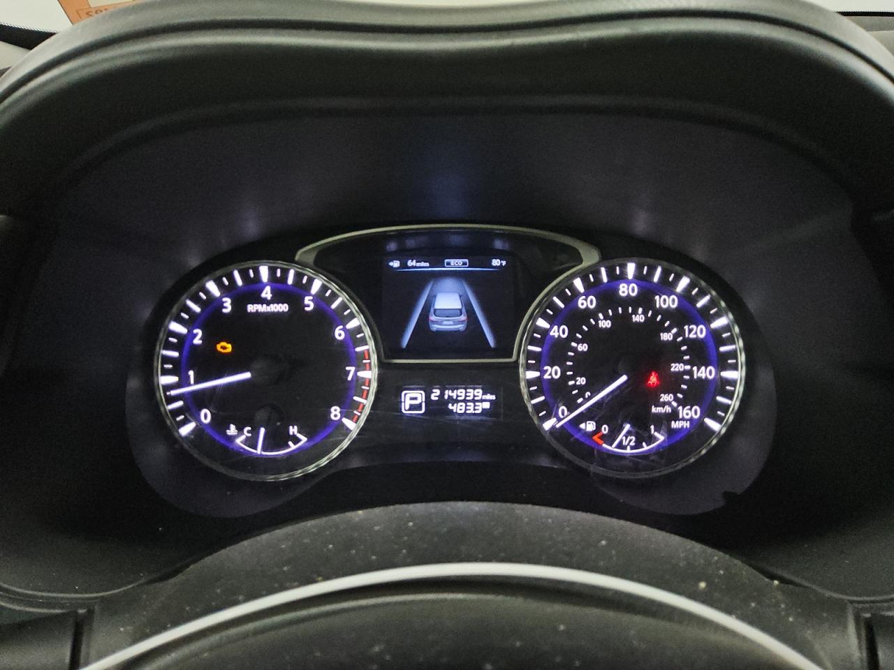2013 Infiniti Jx35 Base Black vin: 5N1AL0MM6DC327317 Damage: Warning Light - Engine, On, Unacceptable