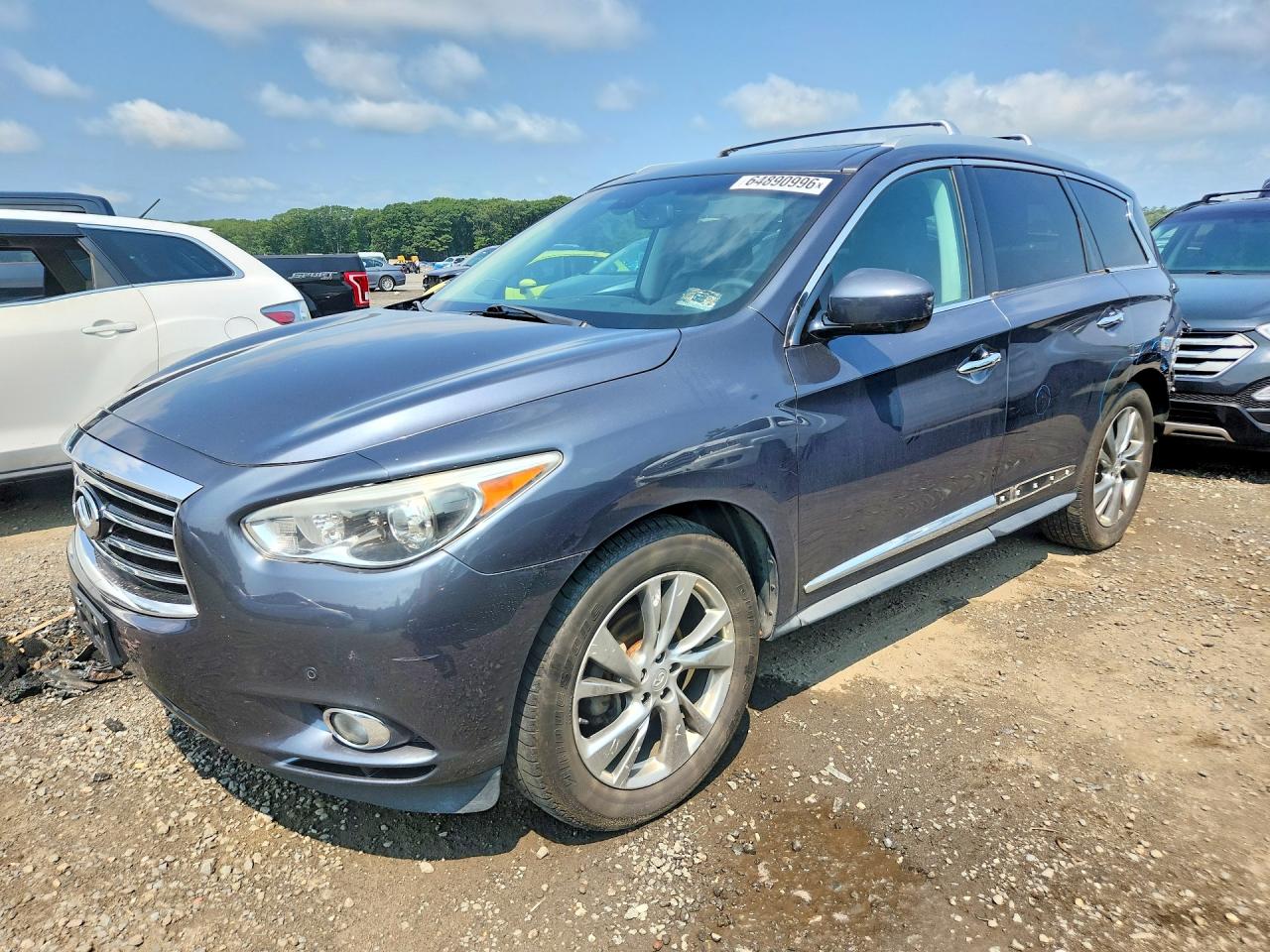 2013 Infiniti Jx35 Base Gray vin: 5N1AL0MM6DC347437