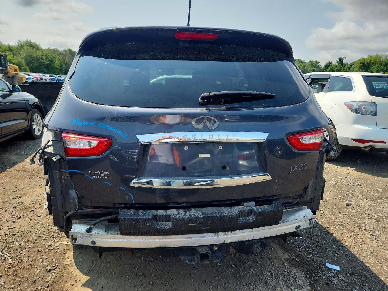 2013 Infiniti Jx35 Base Gray vin: 5N1AL0MM6DC347437