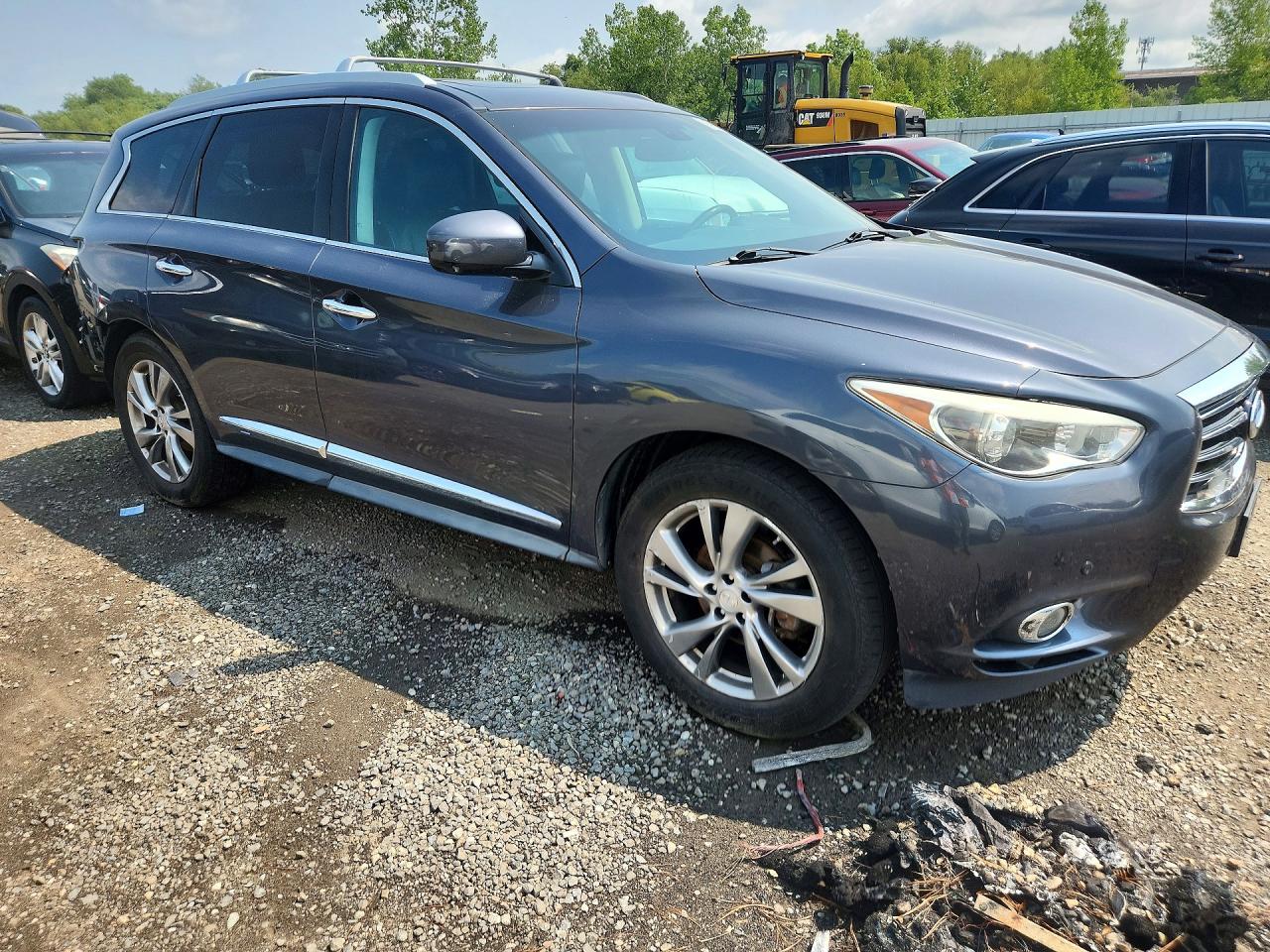 2013 Infiniti Jx35 Base Gray vin: 5N1AL0MM6DC347437