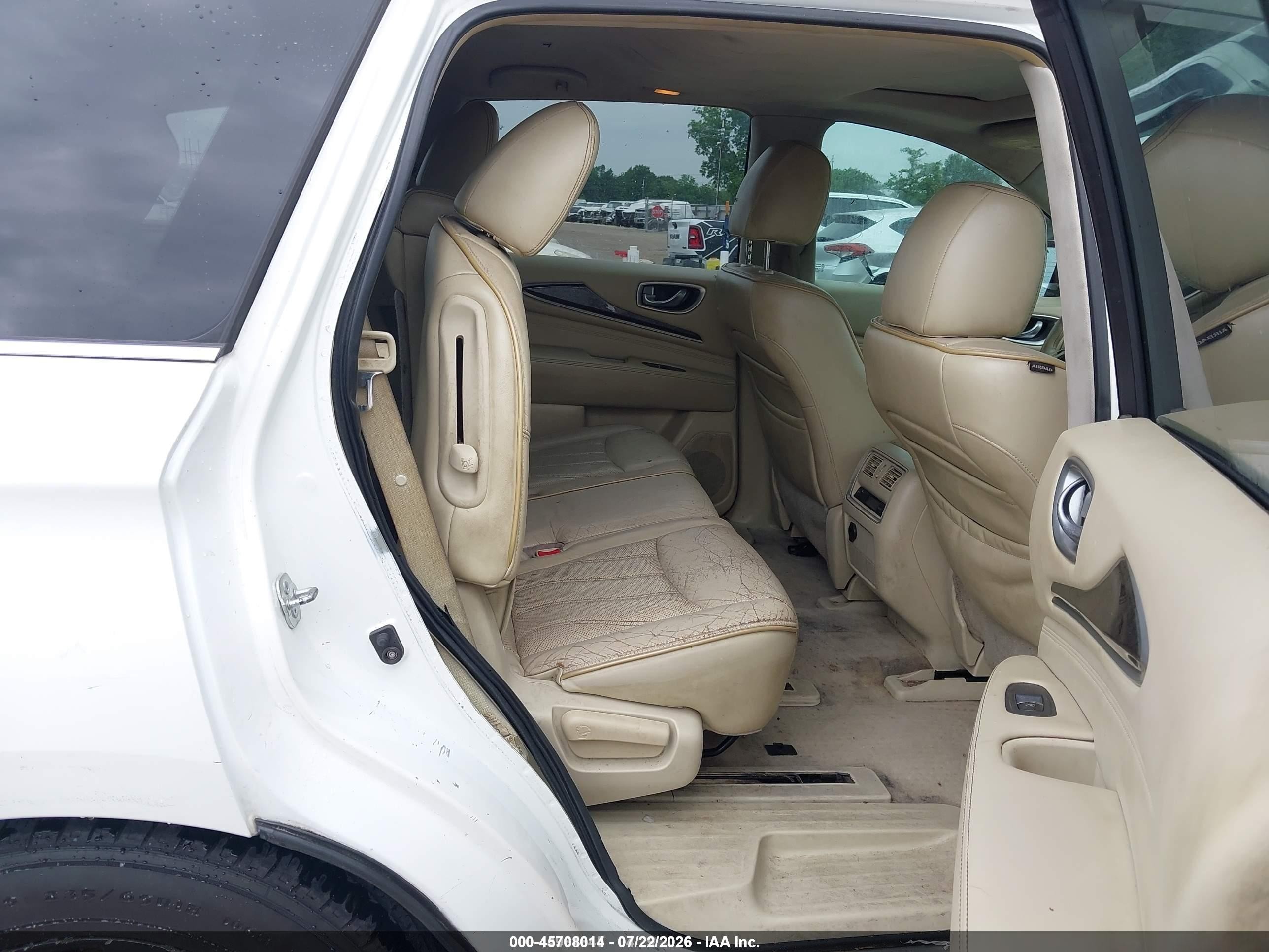 2013 Infiniti Jx35   White vin: 5N1AL0MM6DC349009