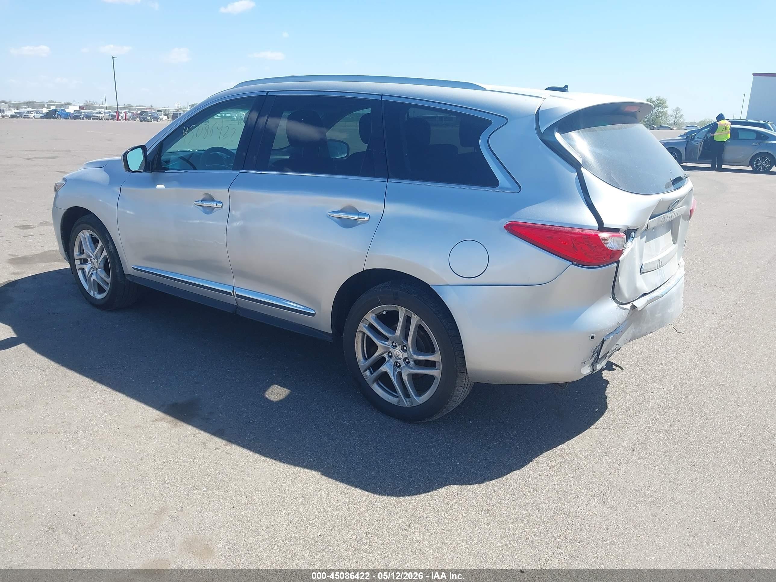 2013 Infiniti Jx35   Silver vin: 5N1AL0MM6DC351441