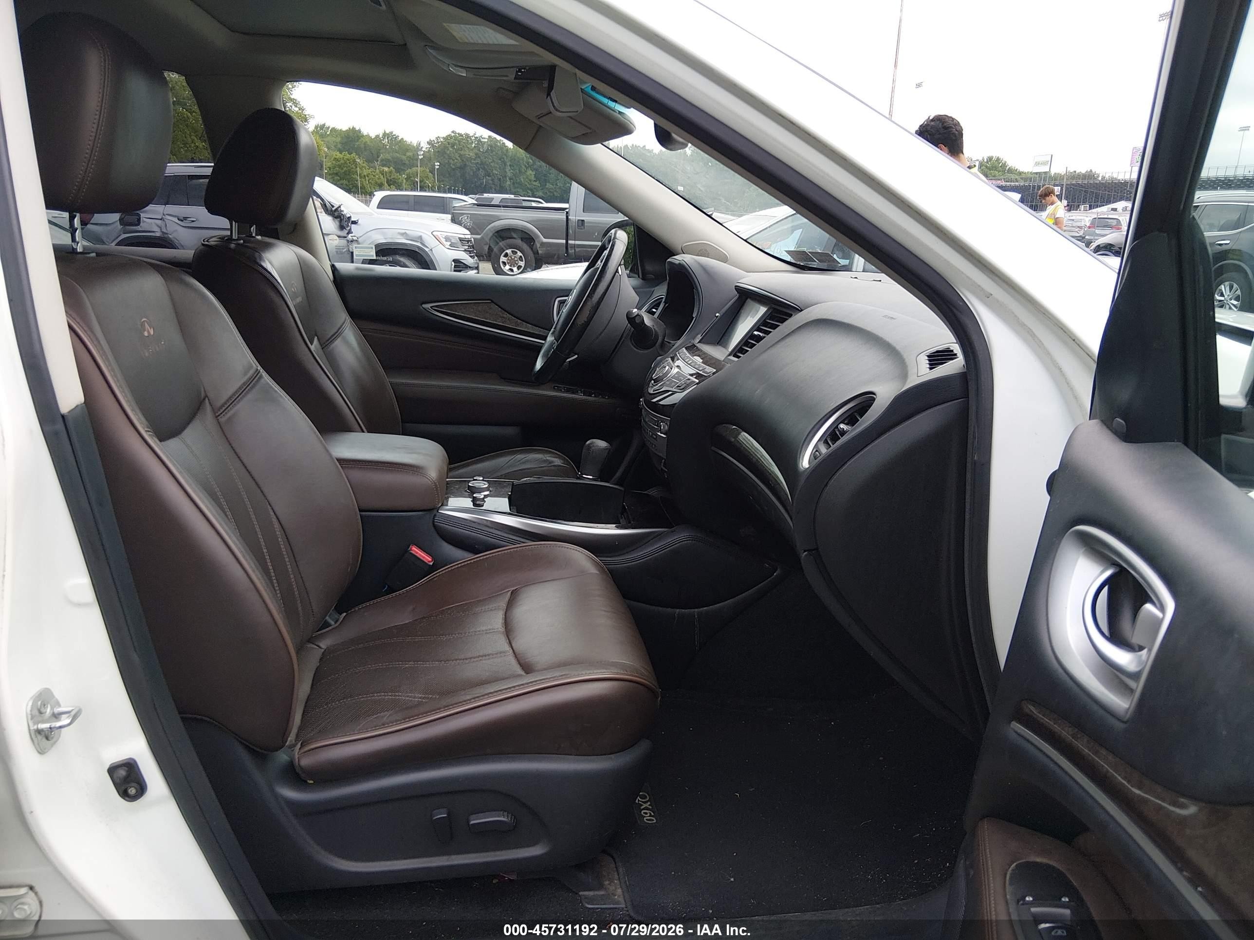 2014 Infiniti Qx60 White vin: 5N1AL0MM6EC505888