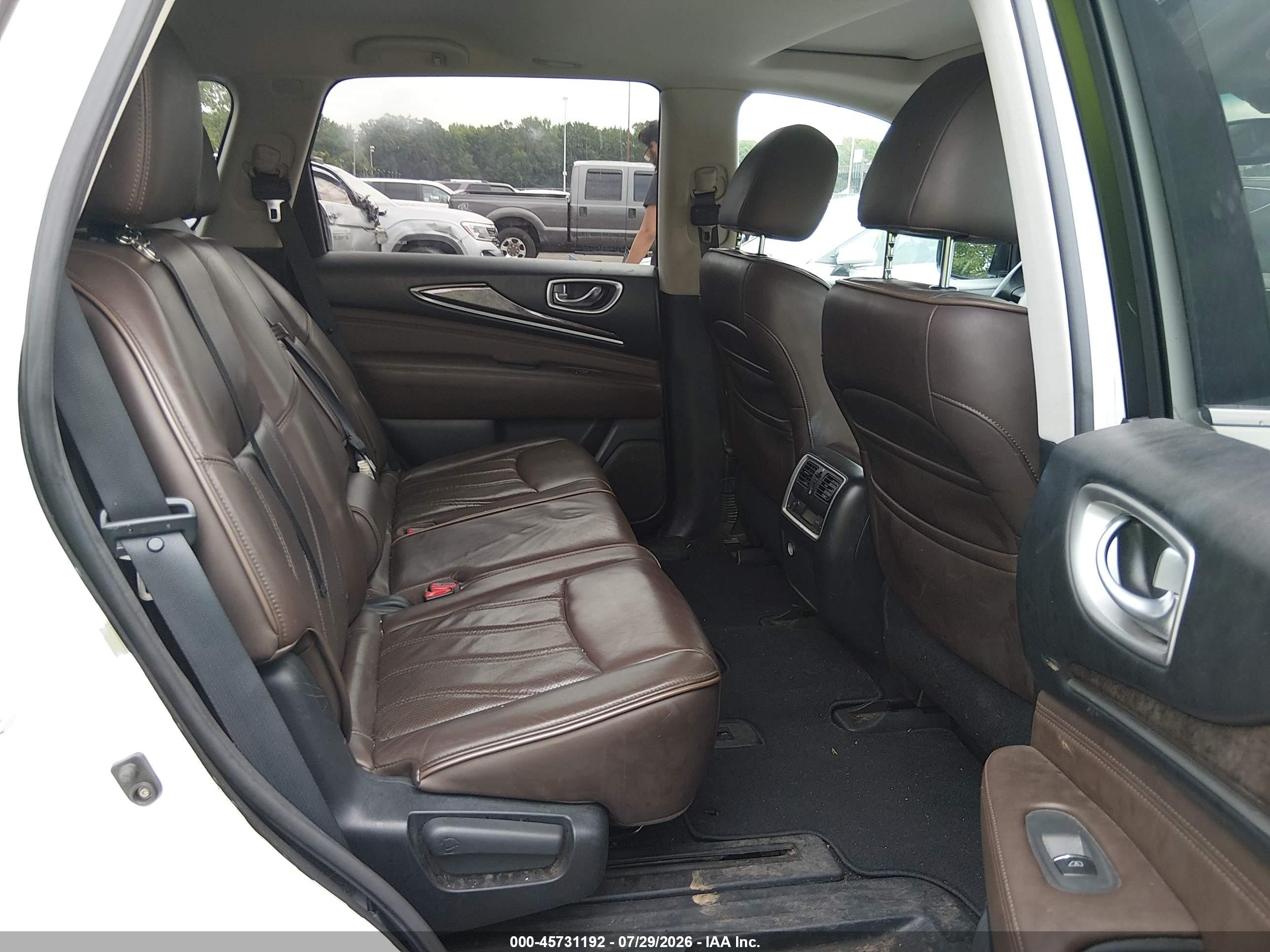 2014 Infiniti Qx60 White vin: 5N1AL0MM6EC505888