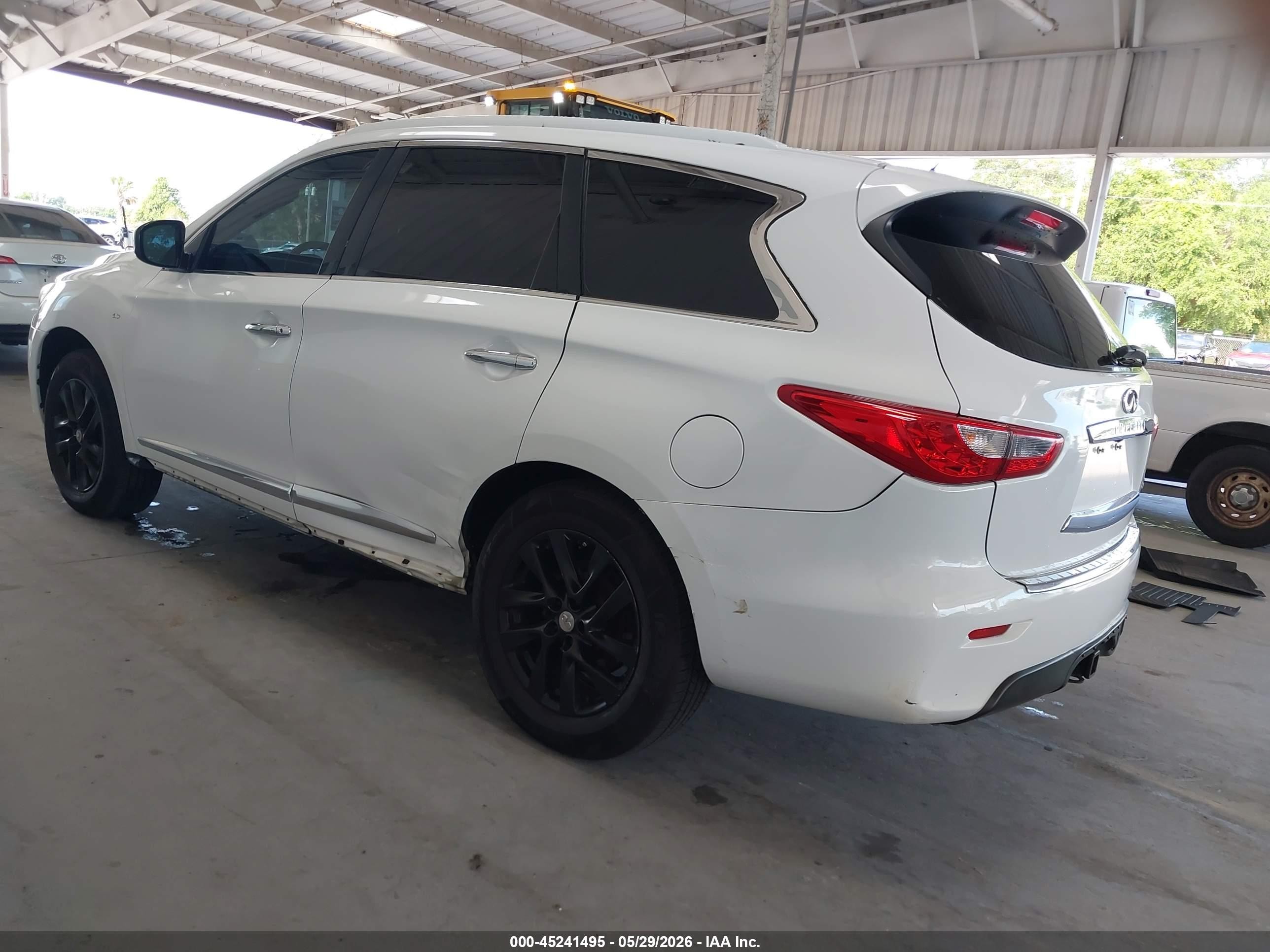 2014 Infiniti Qx60   White vin: 5N1AL0MM6EC506944