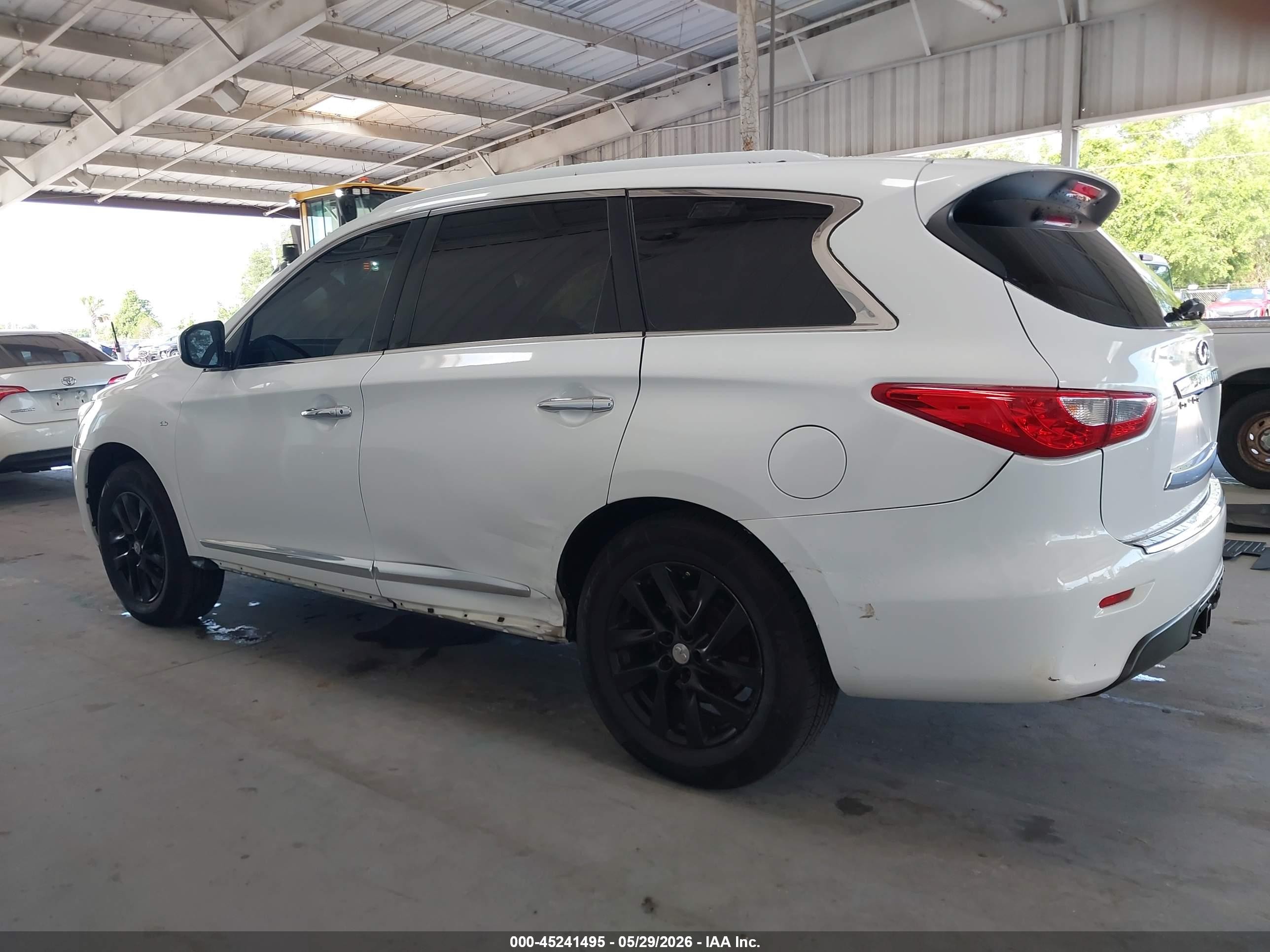 2014 Infiniti Qx60   White vin: 5N1AL0MM6EC506944