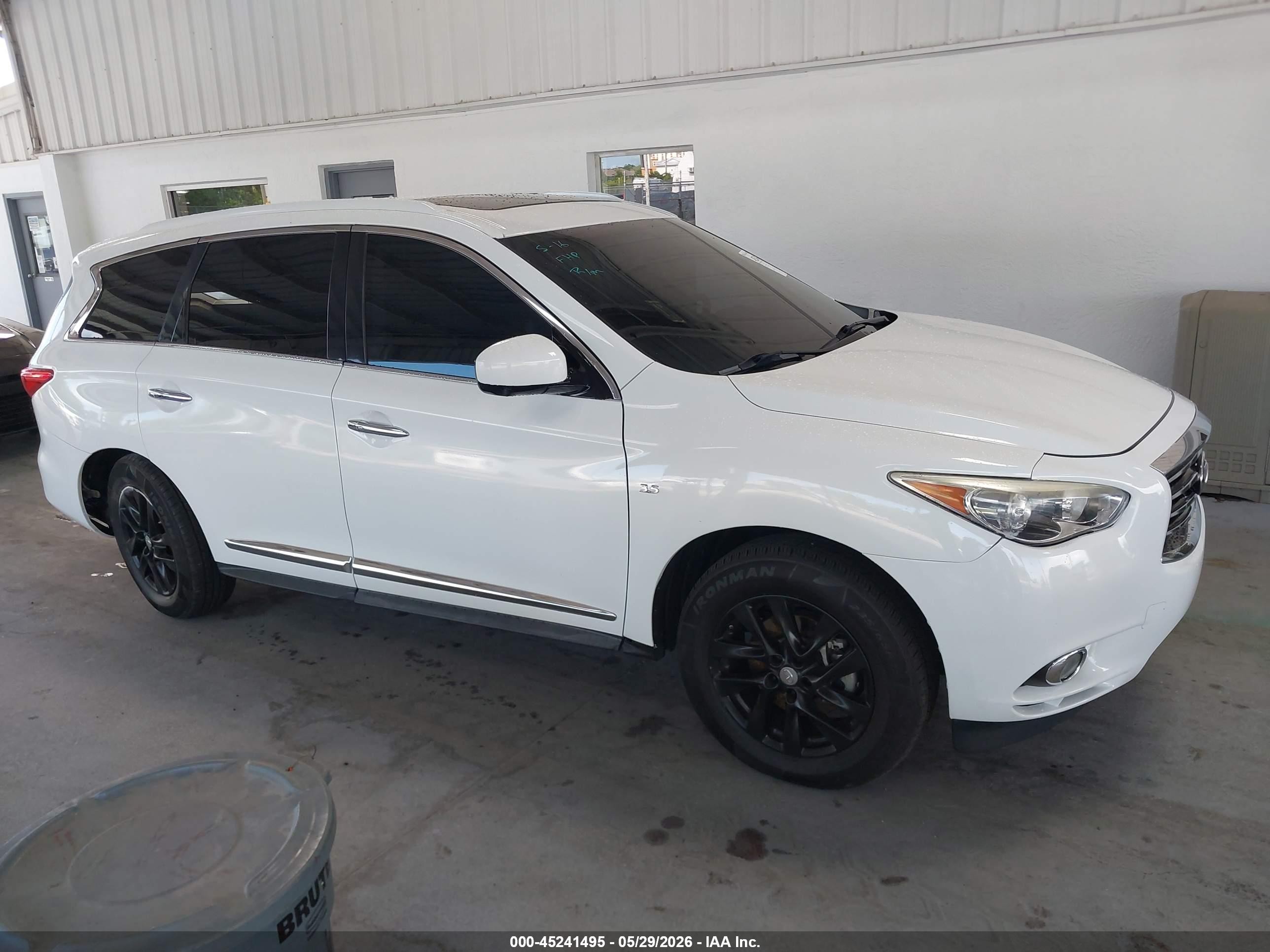 2014 Infiniti Qx60   White vin: 5N1AL0MM6EC506944