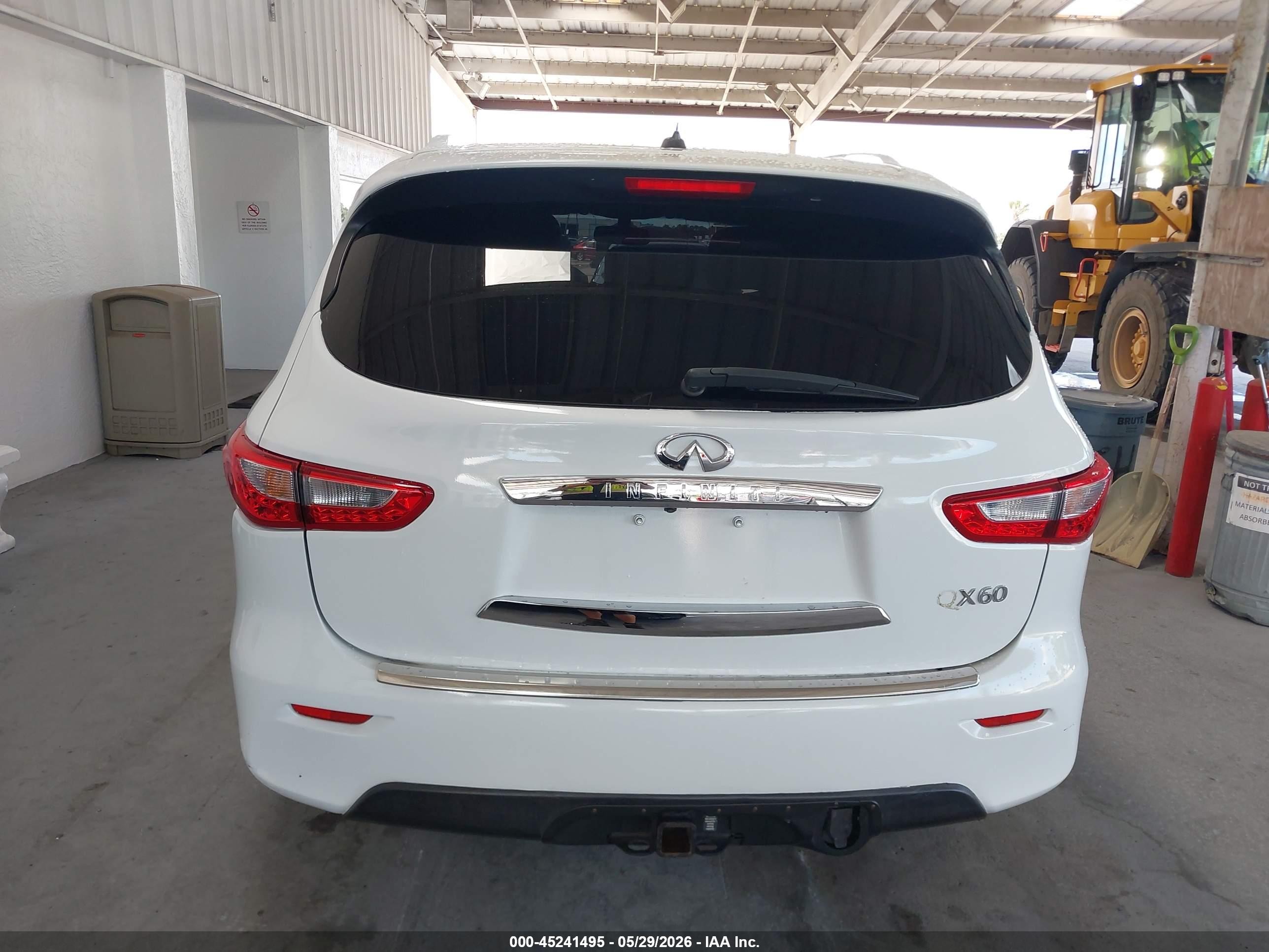 2014 Infiniti Qx60   White vin: 5N1AL0MM6EC506944