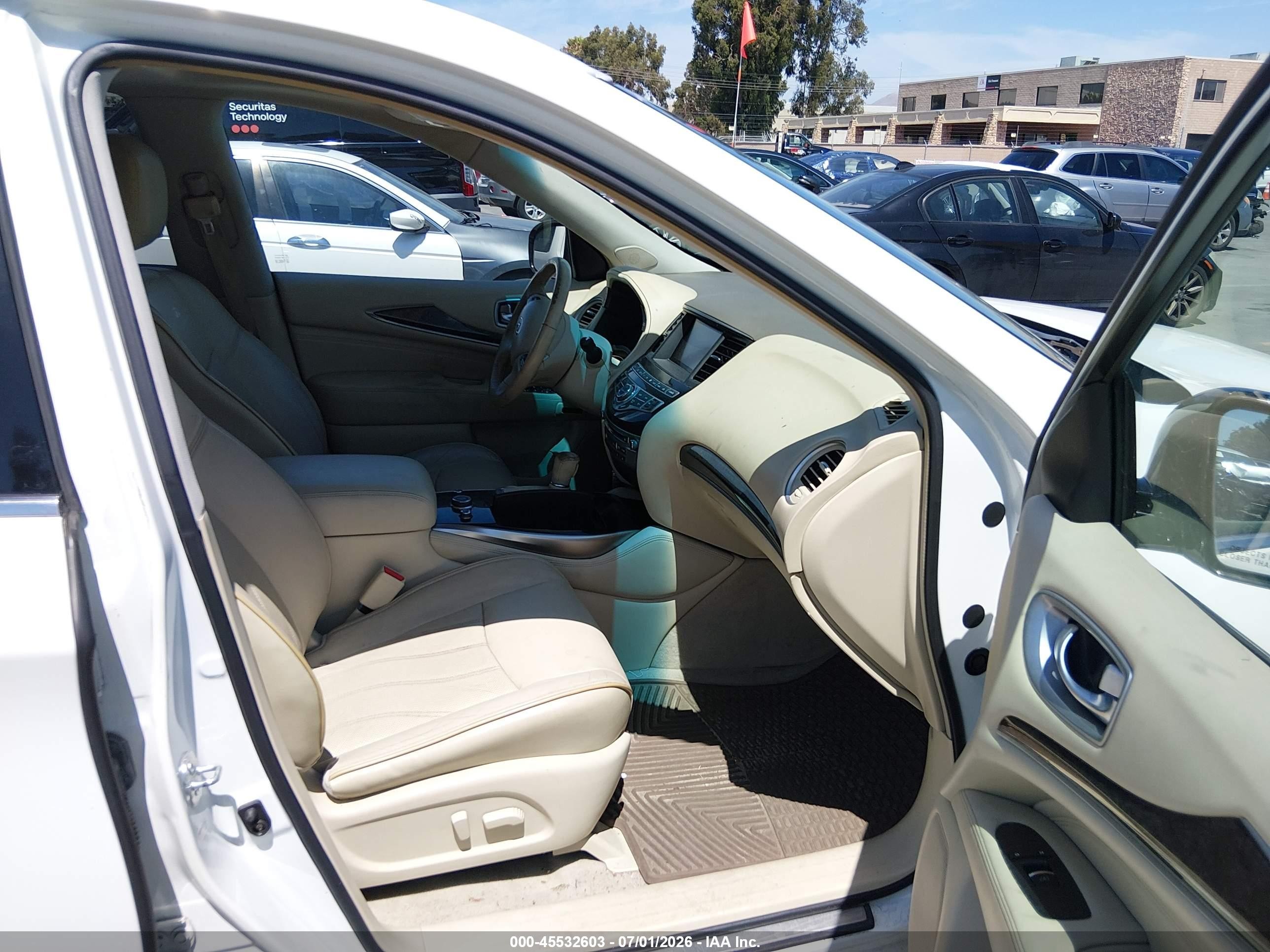 2014 Infiniti Qx60   White vin: 5N1AL0MM6EC508113