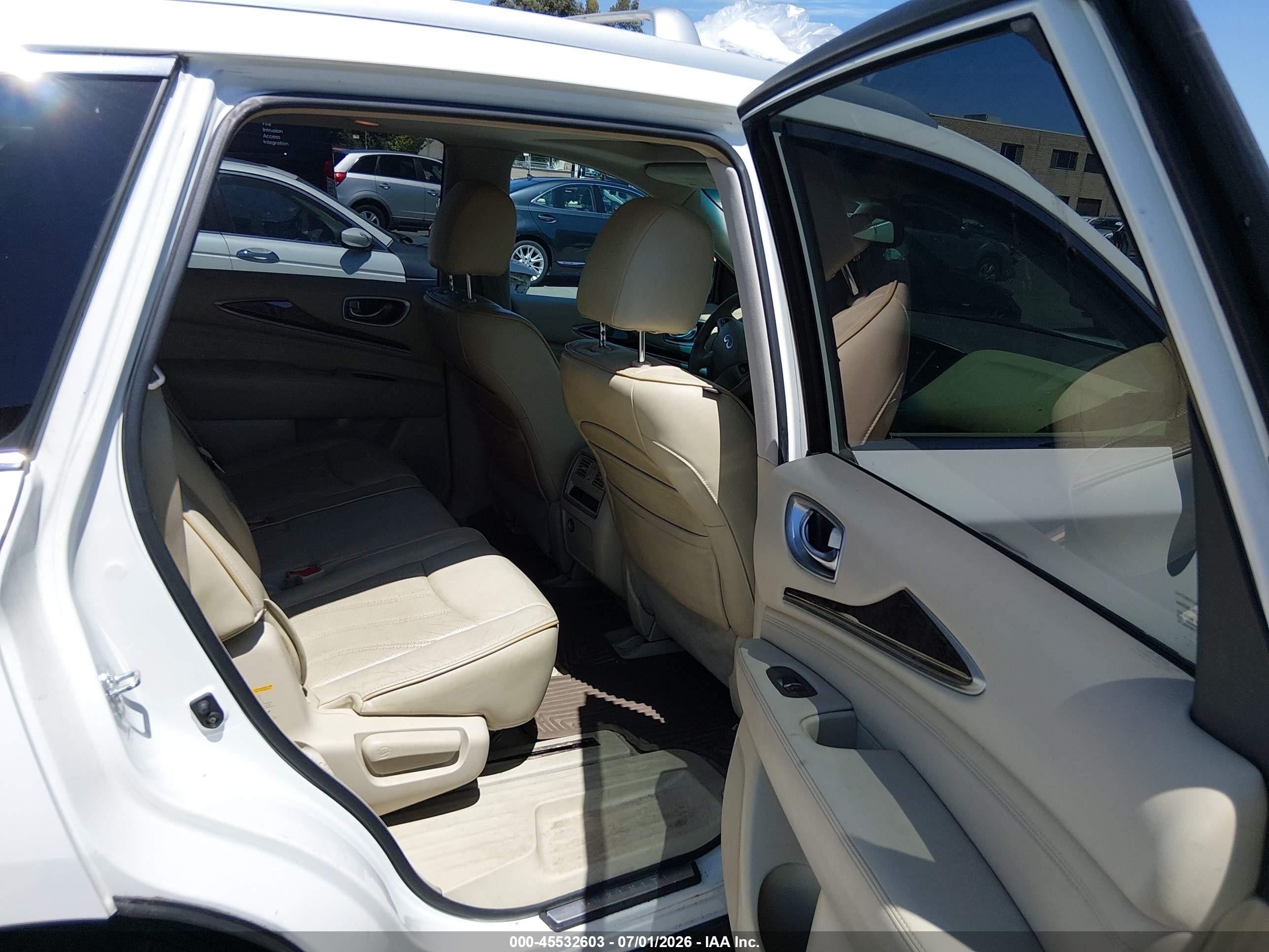 2014 Infiniti Qx60   White vin: 5N1AL0MM6EC508113