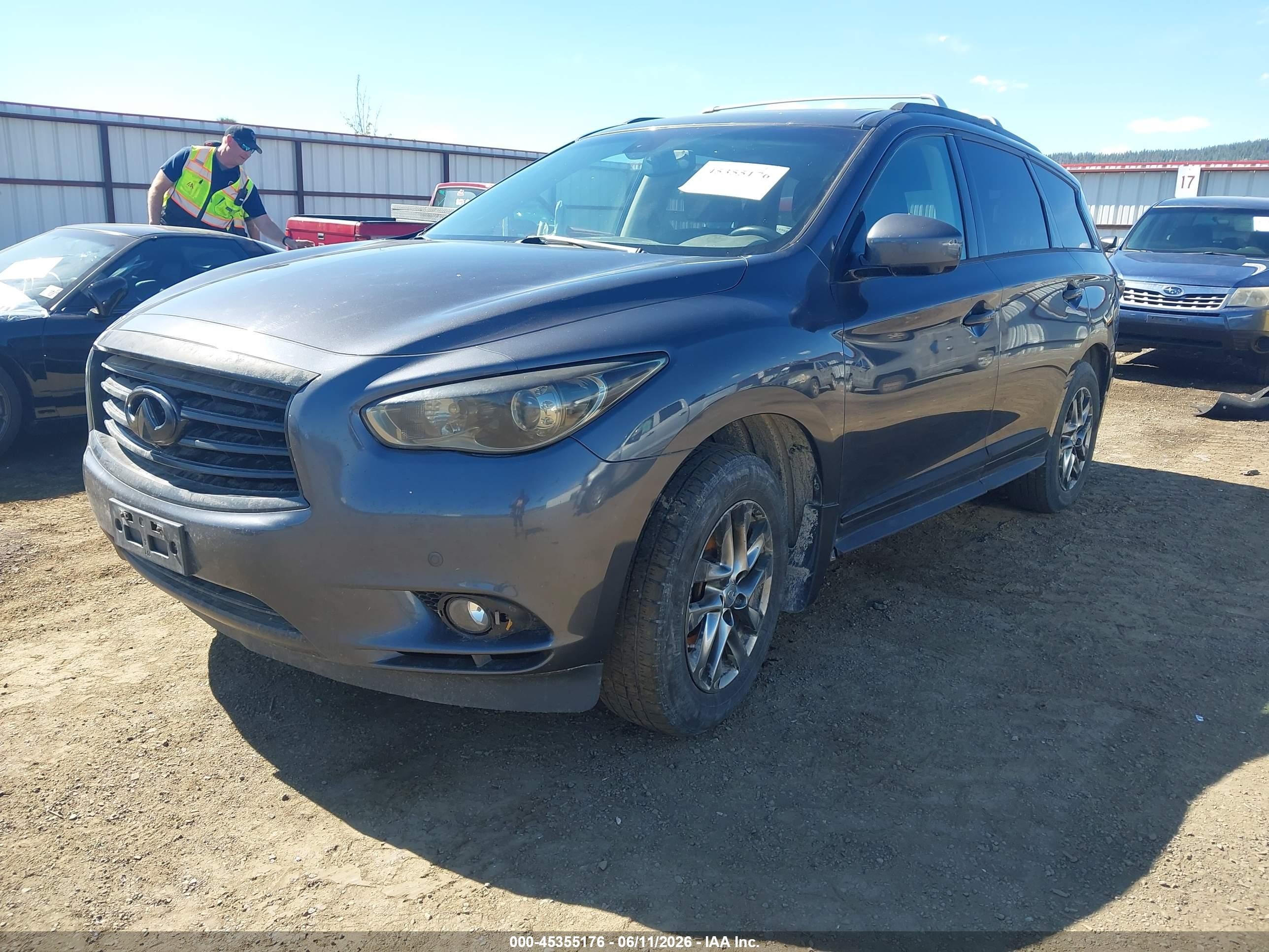 2014 Infiniti Qx60   Серый vin: 5N1AL0MM6EC520620