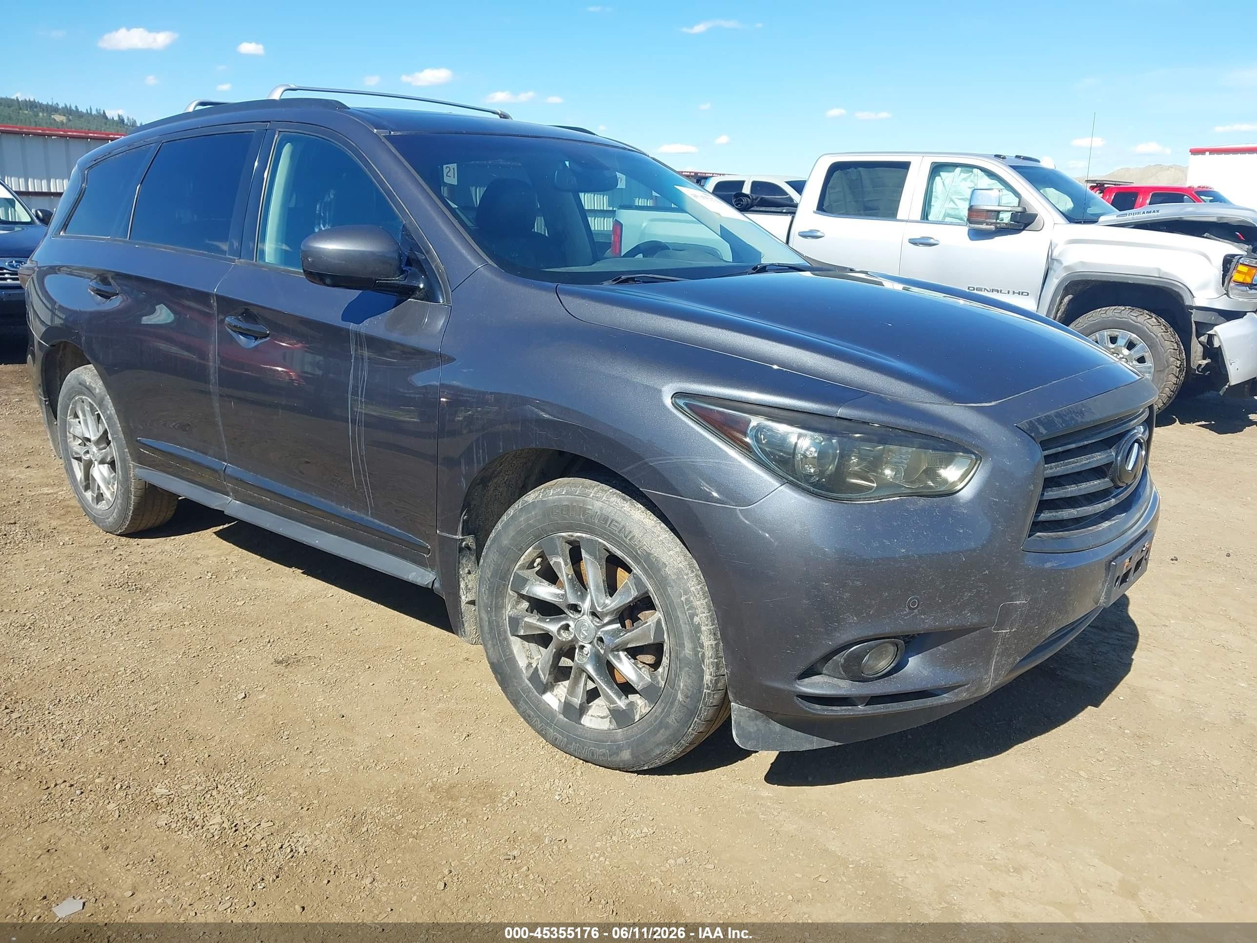 2014 Infiniti Qx60   Gray vin: 5N1AL0MM6EC520620