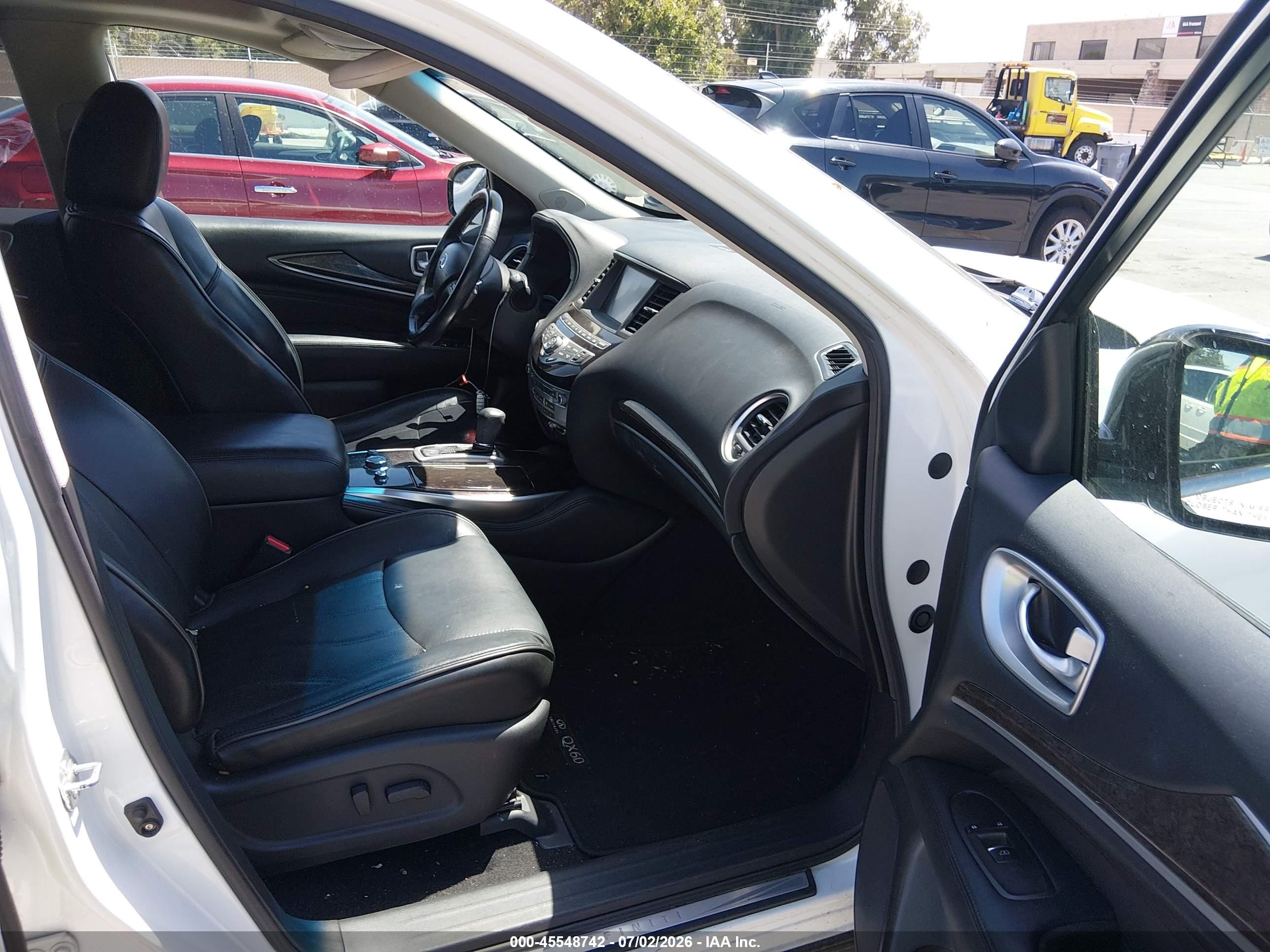 2014 Infiniti Qx60   White vin: 5N1AL0MM6EC520942