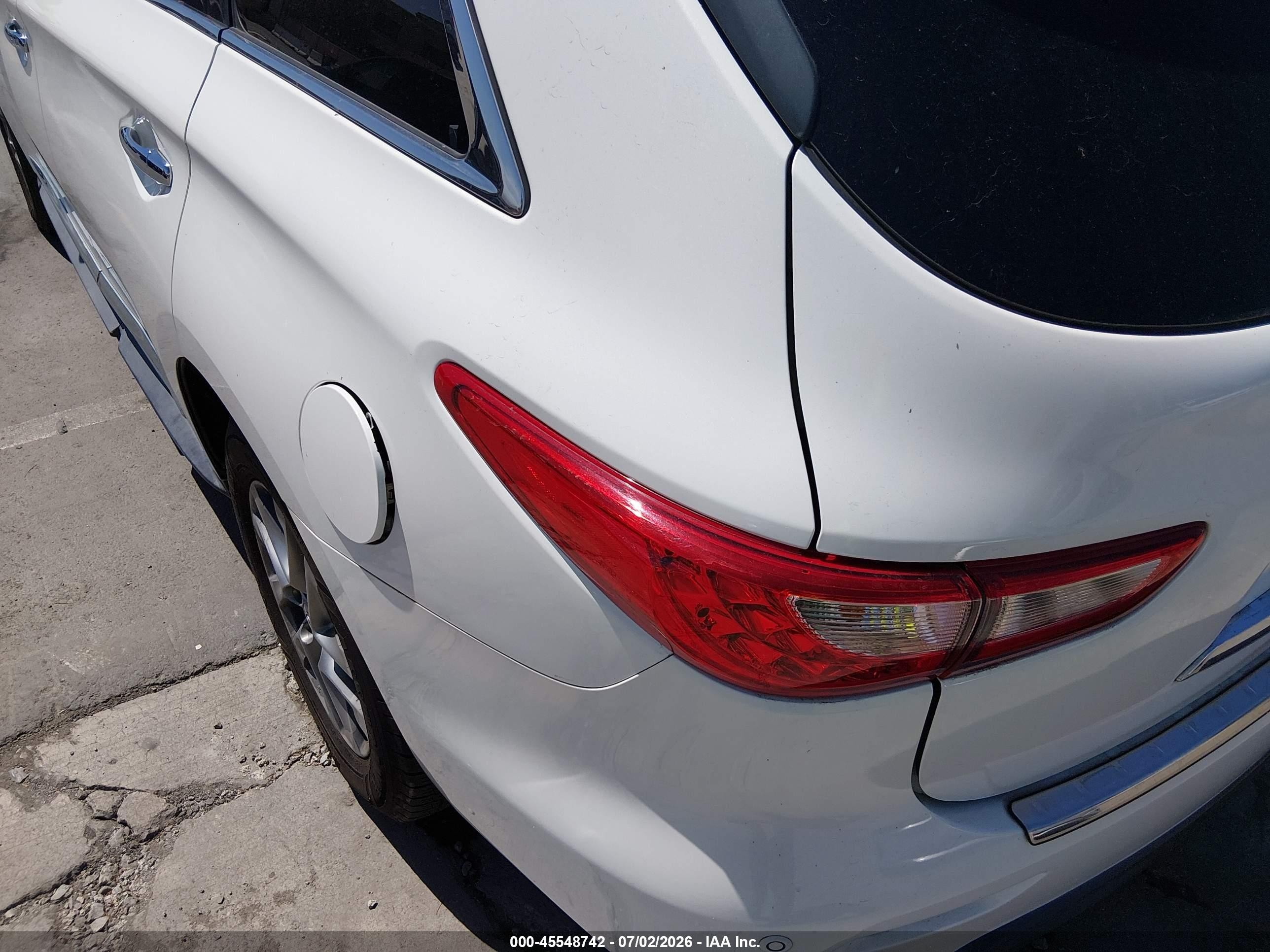 2014 Infiniti Qx60   White vin: 5N1AL0MM6EC520942