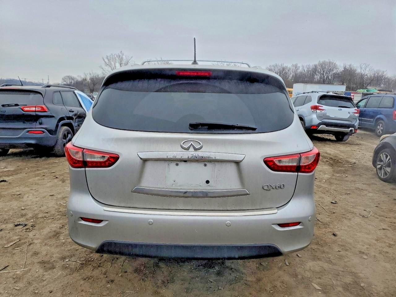 2014 Infiniti Qx60 Silver vin: 5N1AL0MM6EC522786