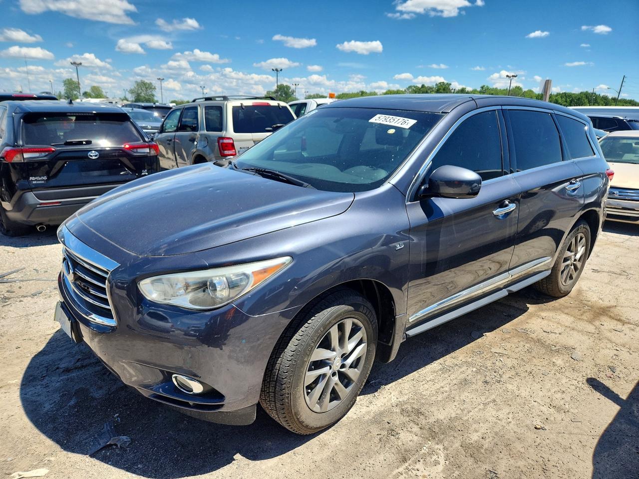 2014 Infiniti Qx60 Base Blue vin: 5N1AL0MM6EC529558