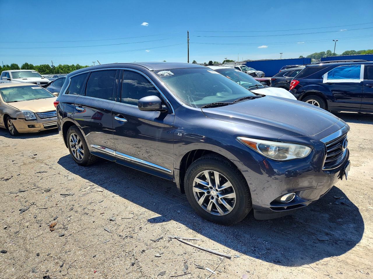 2014 Infiniti Qx60 Base Blue vin: 5N1AL0MM6EC529558