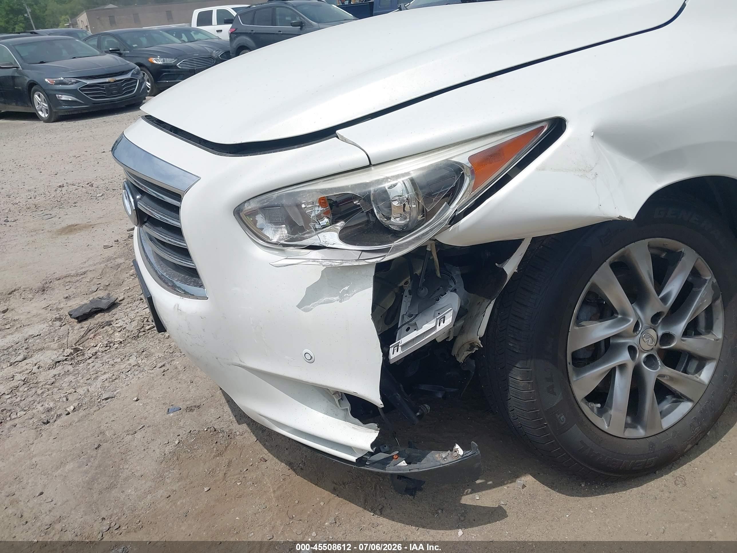 2014 Infiniti Qx60 White vin: 5N1AL0MM6EC532668