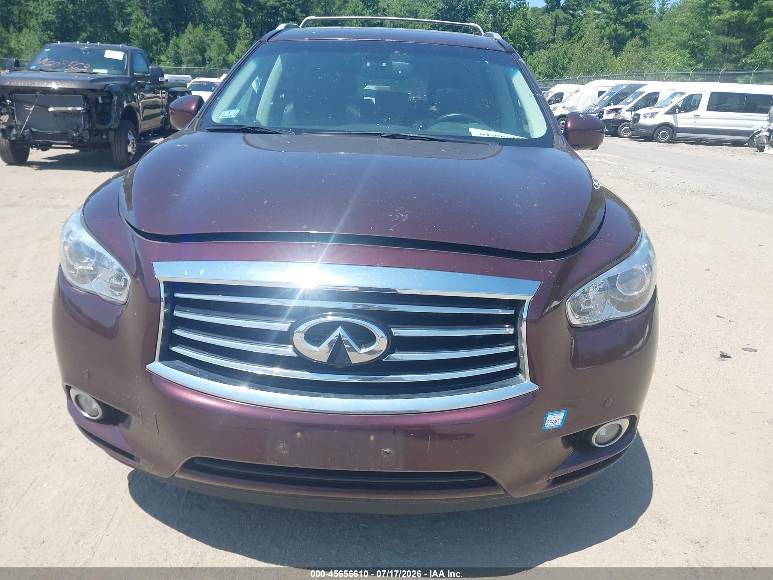 2014 Infiniti Qx60   Maroon vin: 5N1AL0MM6EC553892