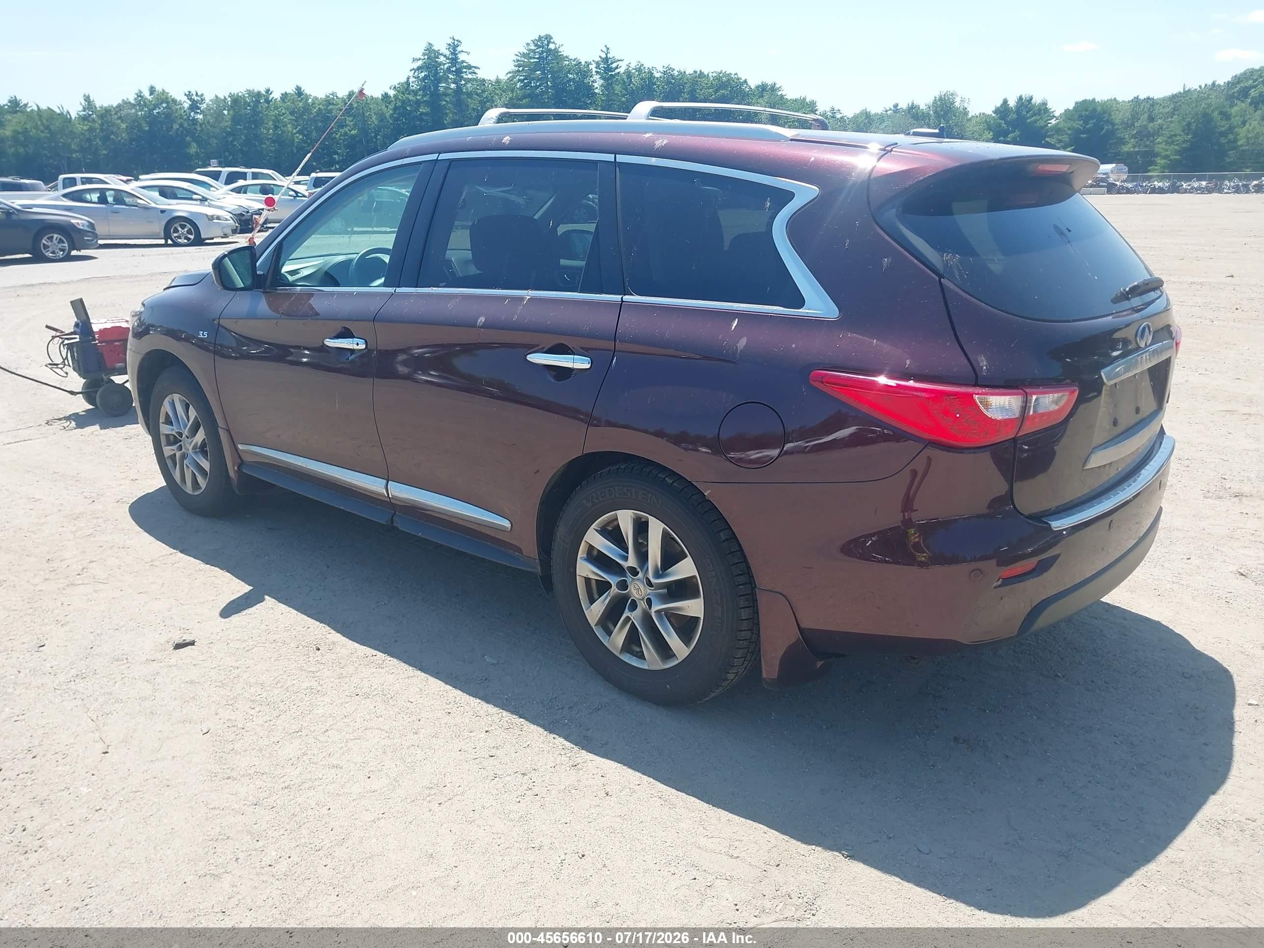 2014 Infiniti Qx60   Maroon vin: 5N1AL0MM6EC553892