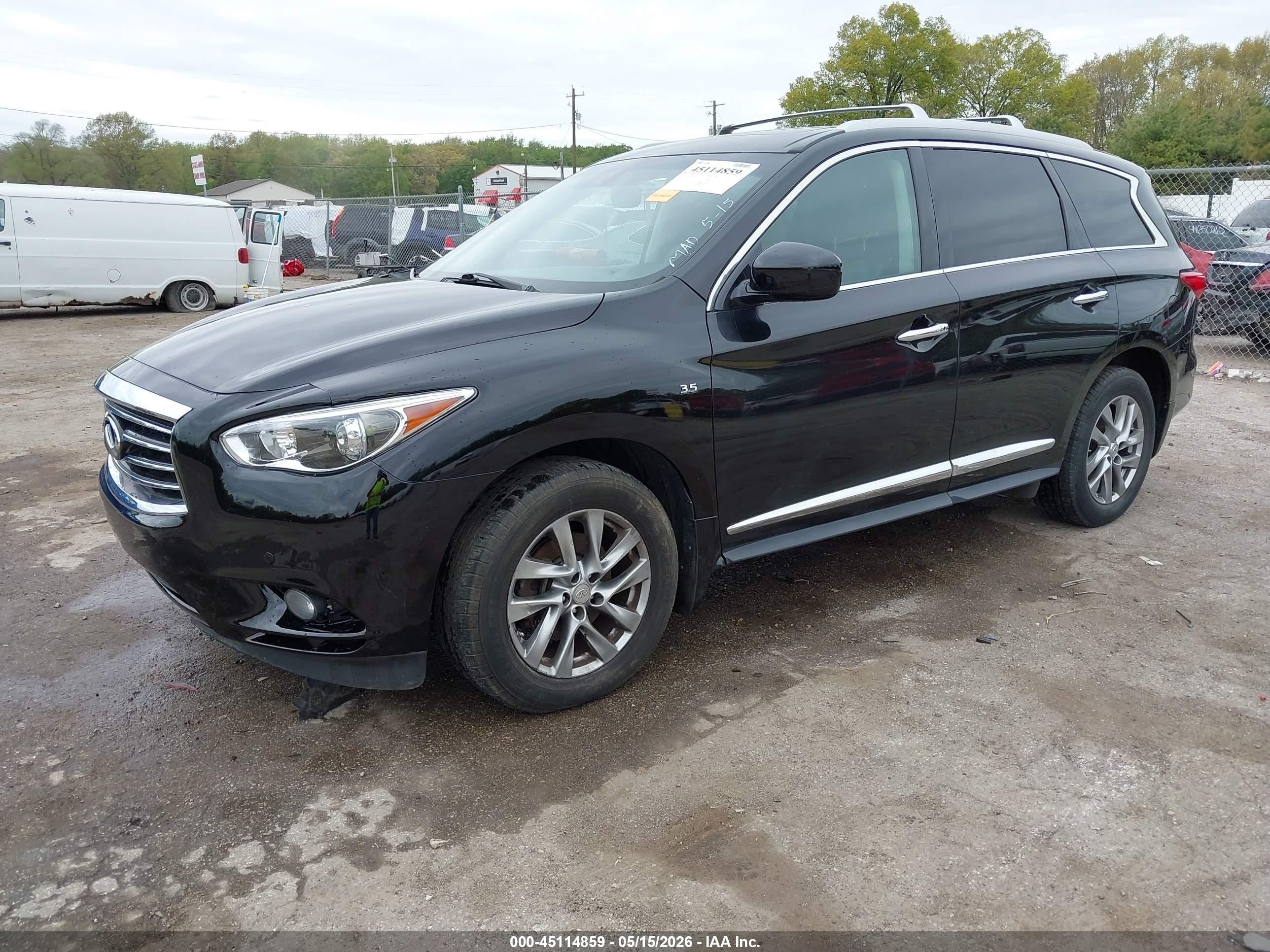 2015 Infiniti Qx60   Black vin: 5N1AL0MM6FC500367