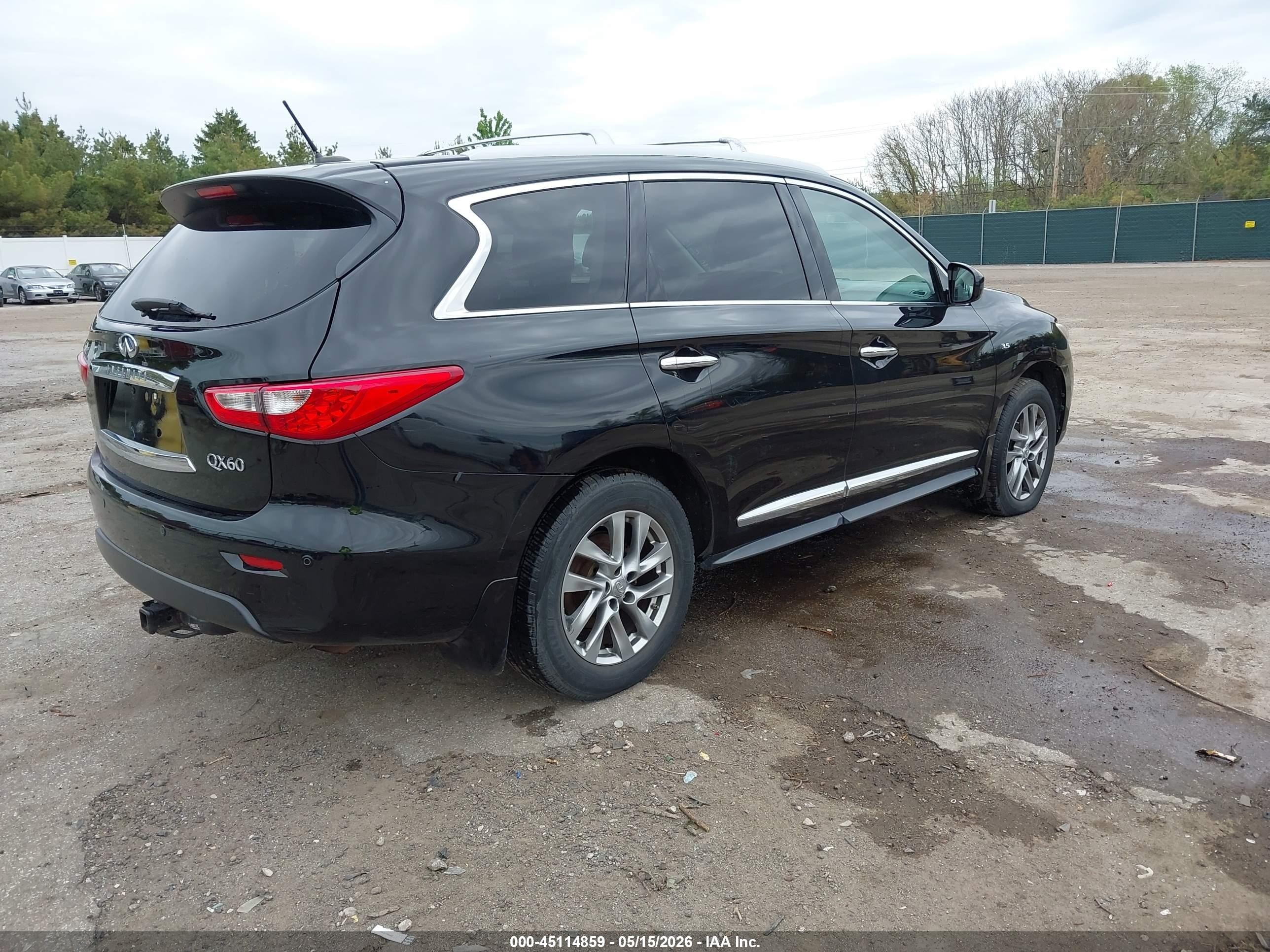2015 Infiniti Qx60   Black vin: 5N1AL0MM6FC500367