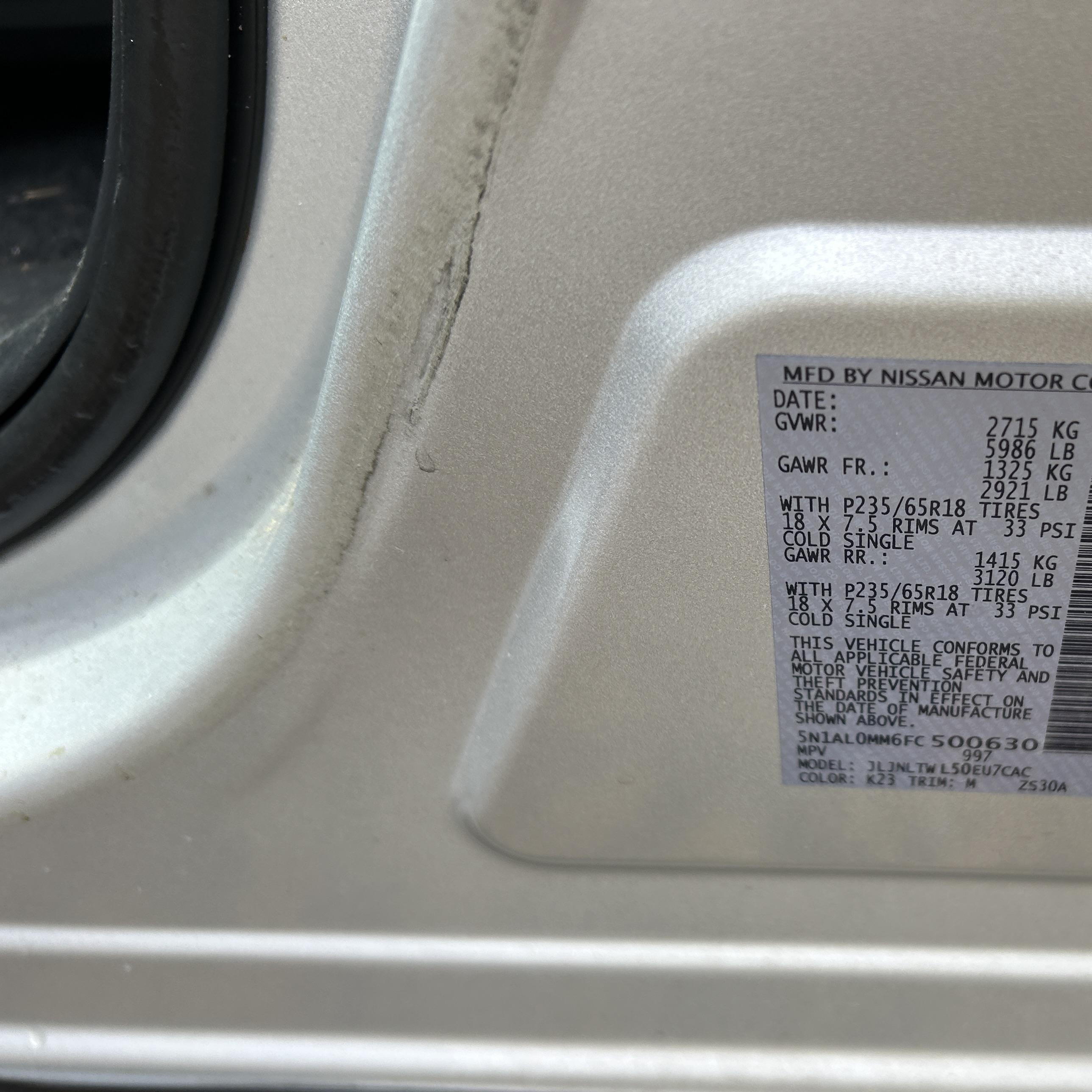 2015 Infiniti Qx60   vin: 5N1AL0MM6FC500630