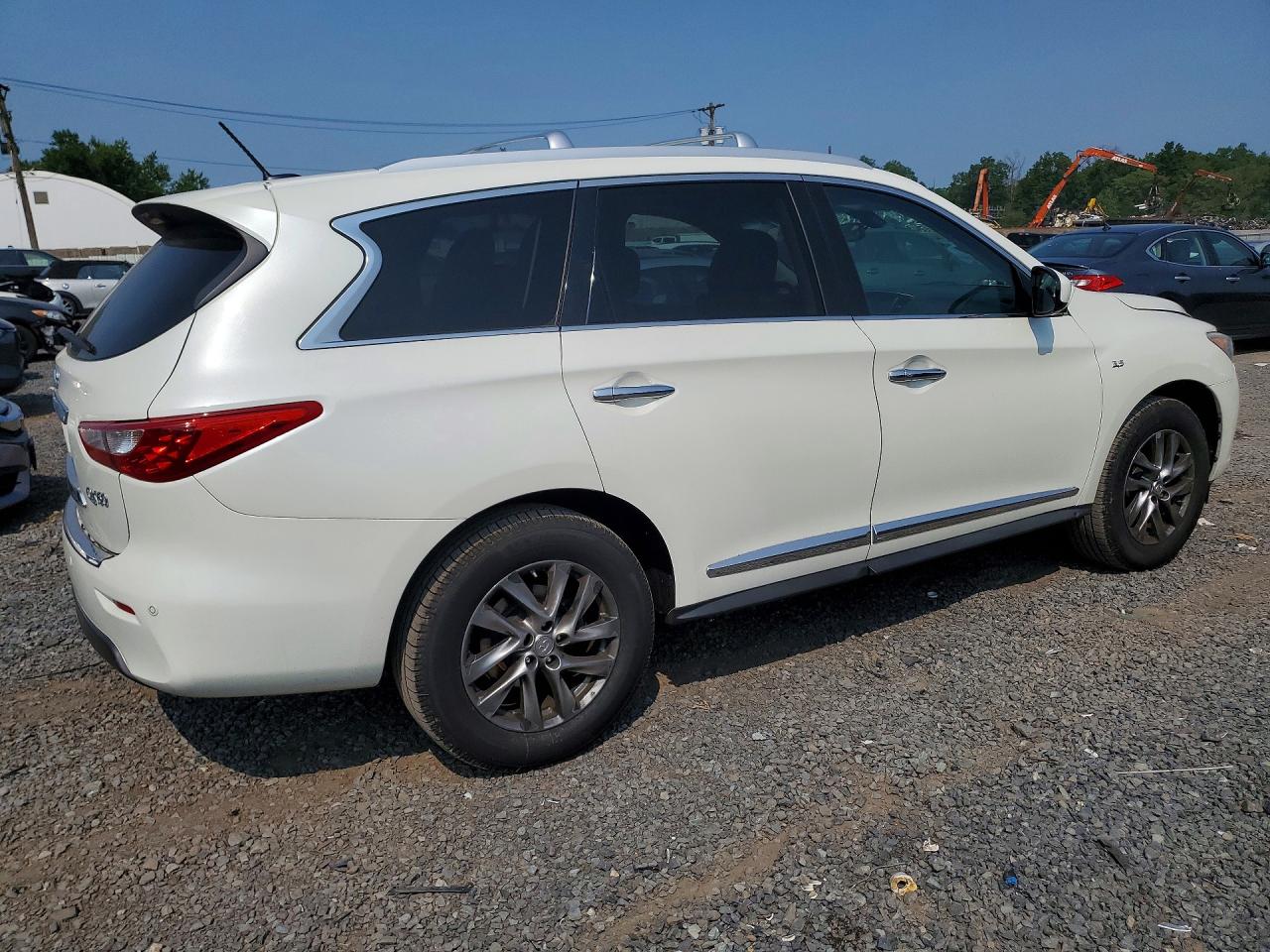 2015 Infiniti Qx60 Base White vin: 5N1AL0MM6FC500661