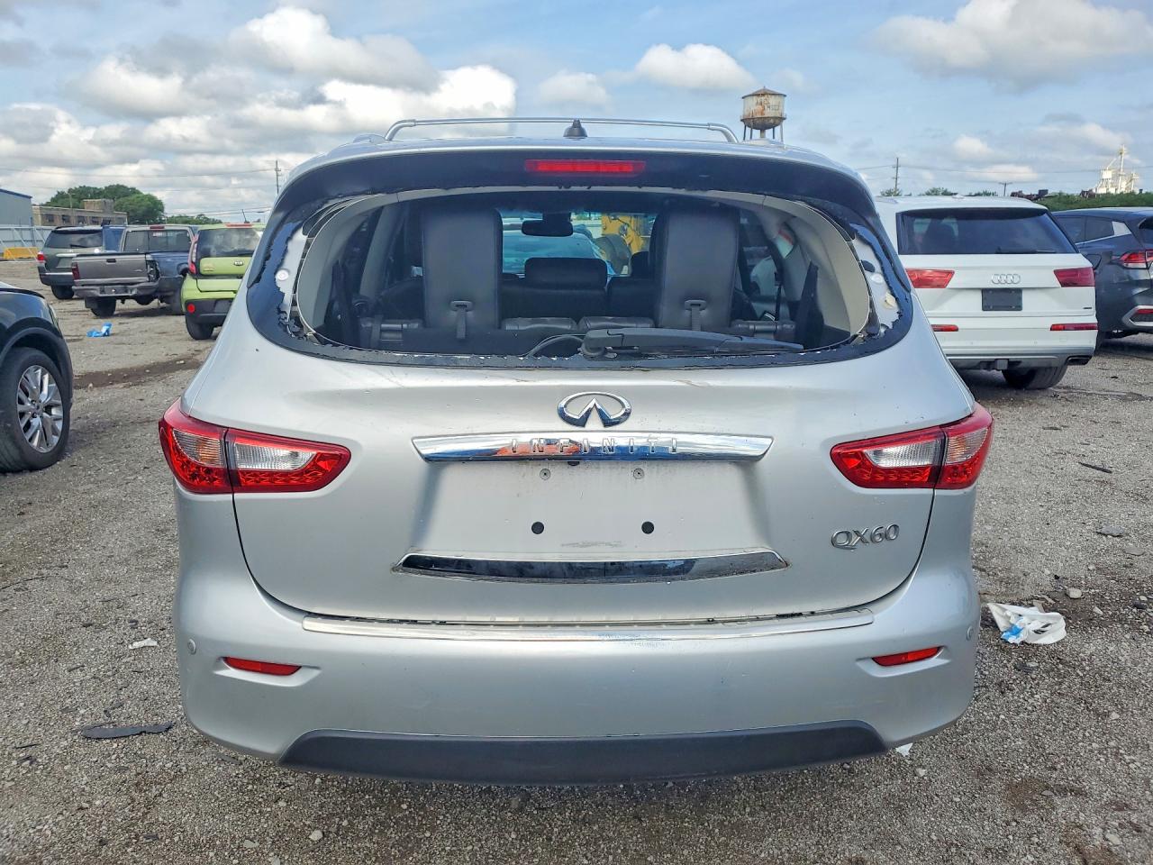 2015 Infiniti Qx60 Base Silver vin: 5N1AL0MM6FC508081