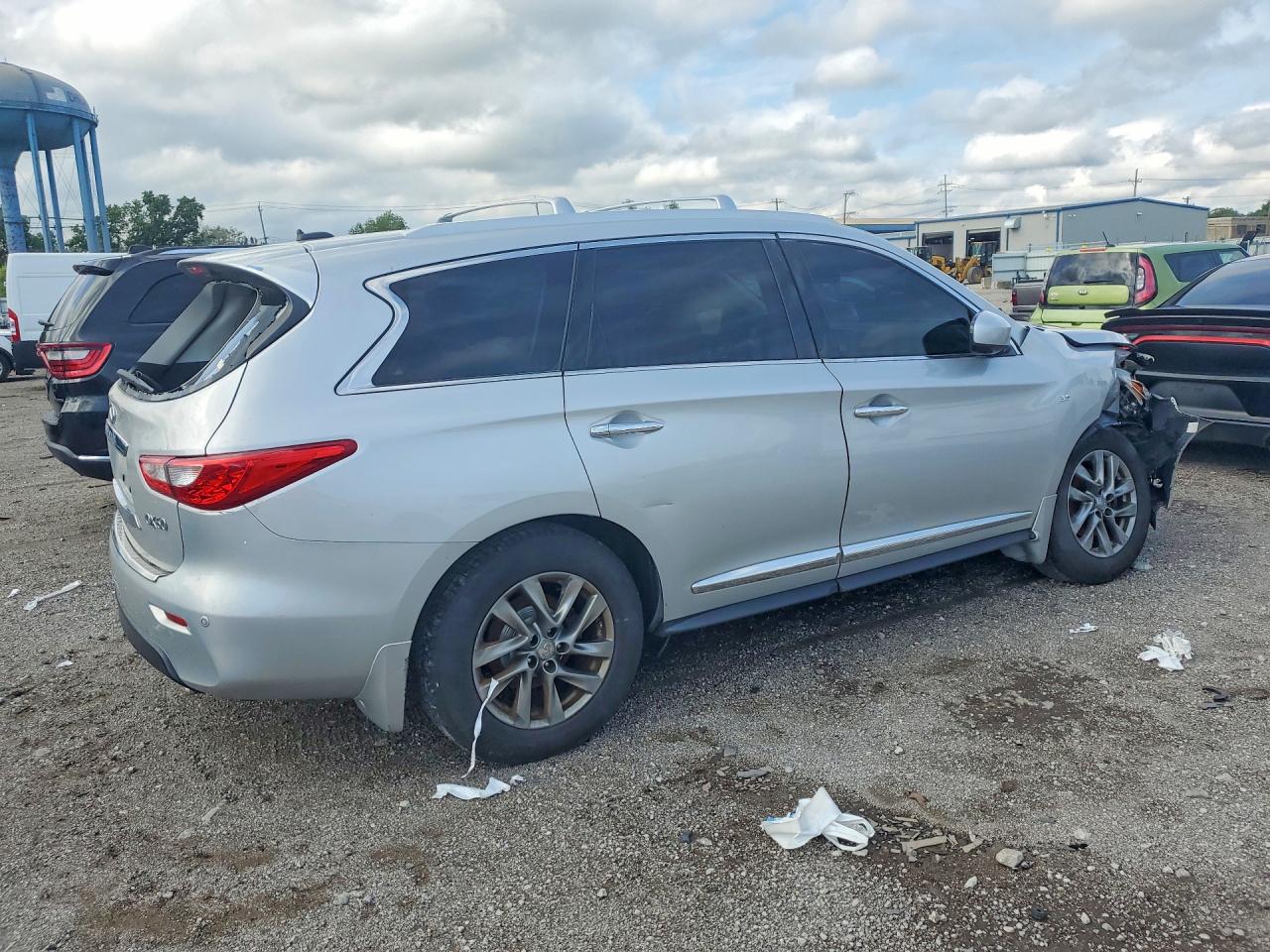 2015 Infiniti Qx60 Base Silver vin: 5N1AL0MM6FC508081