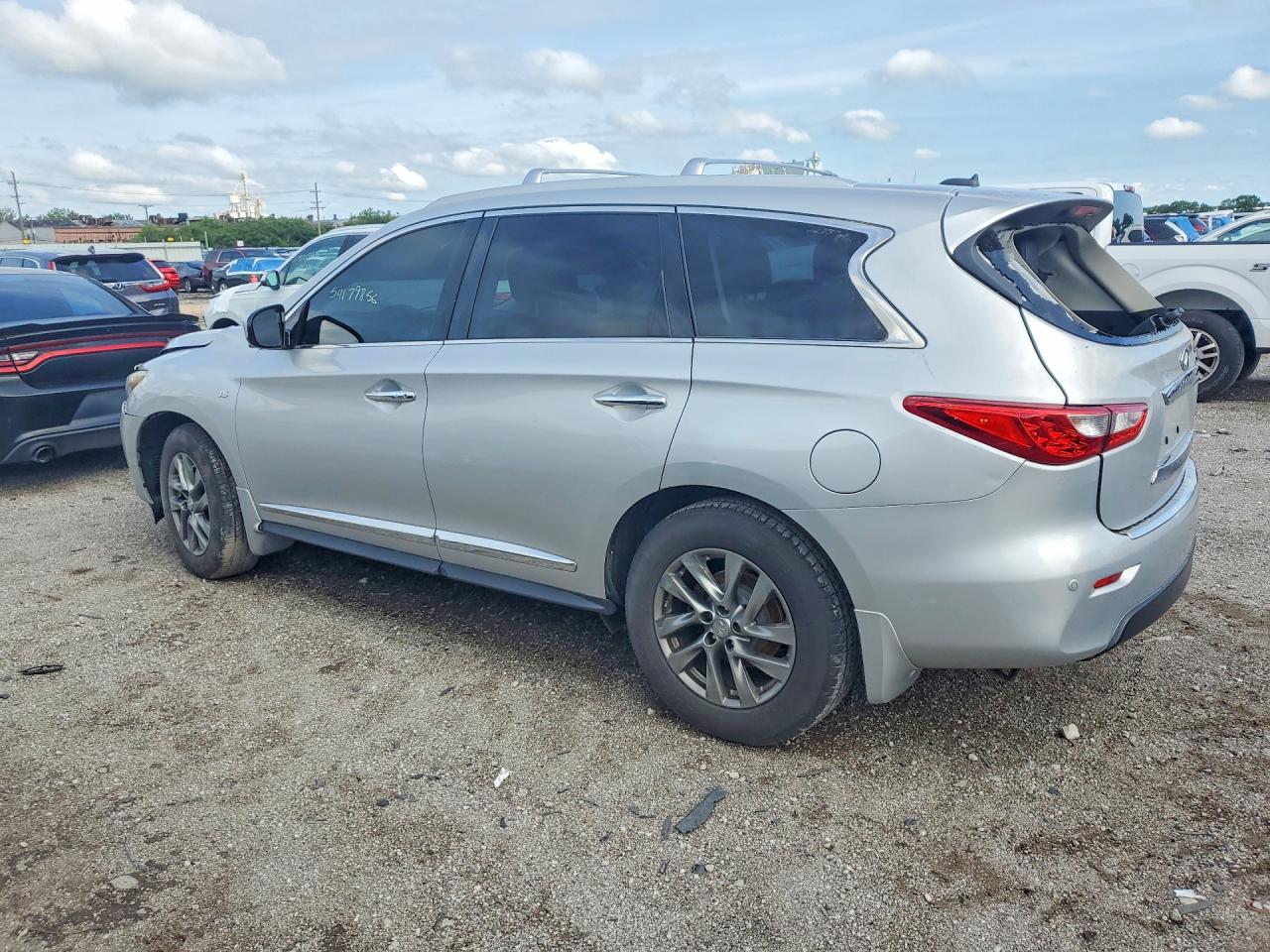 2015 Infiniti Qx60 Base Silver vin: 5N1AL0MM6FC508081