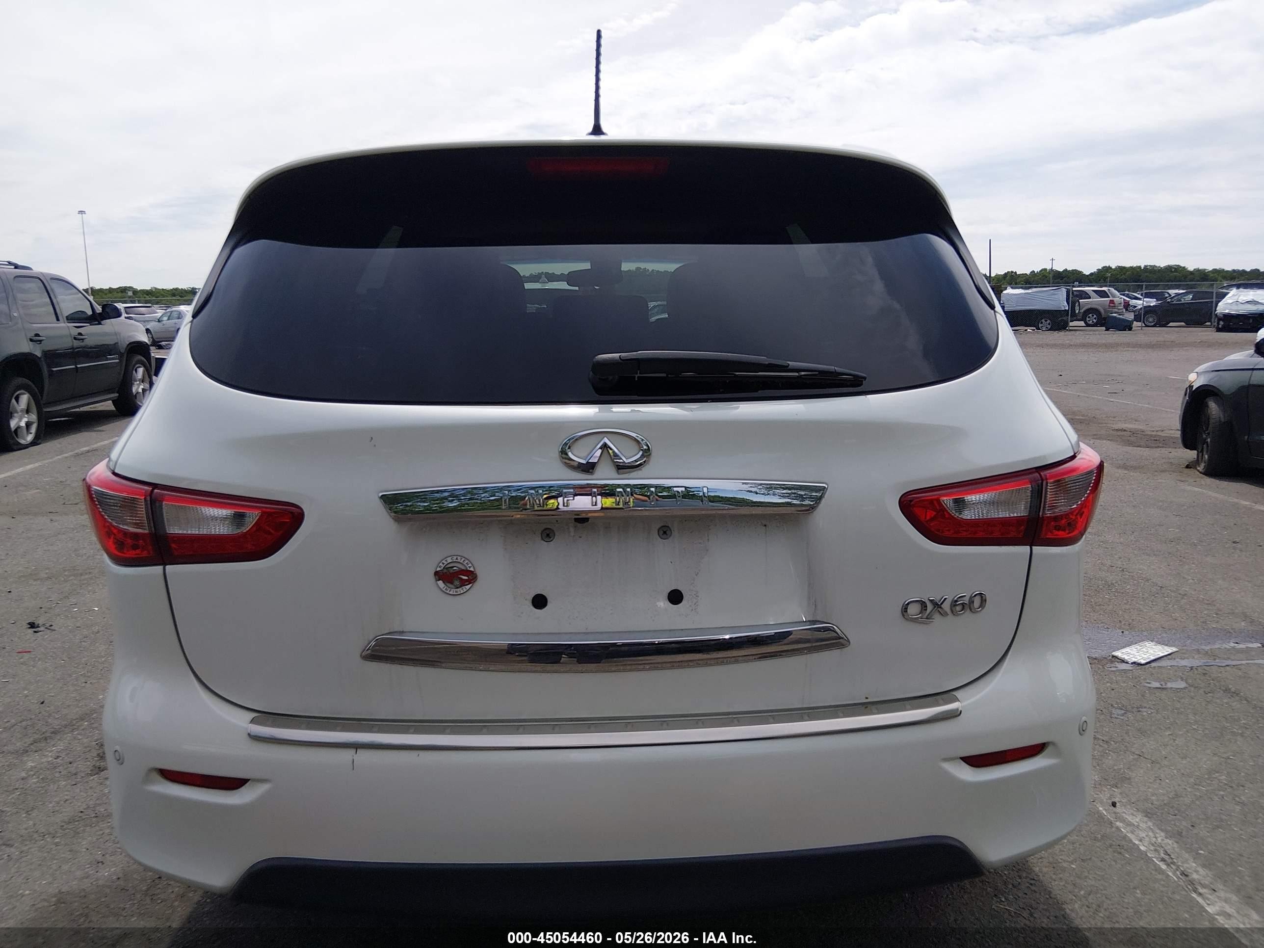 2015 Infiniti Qx60   White vin: 5N1AL0MM6FC512521
