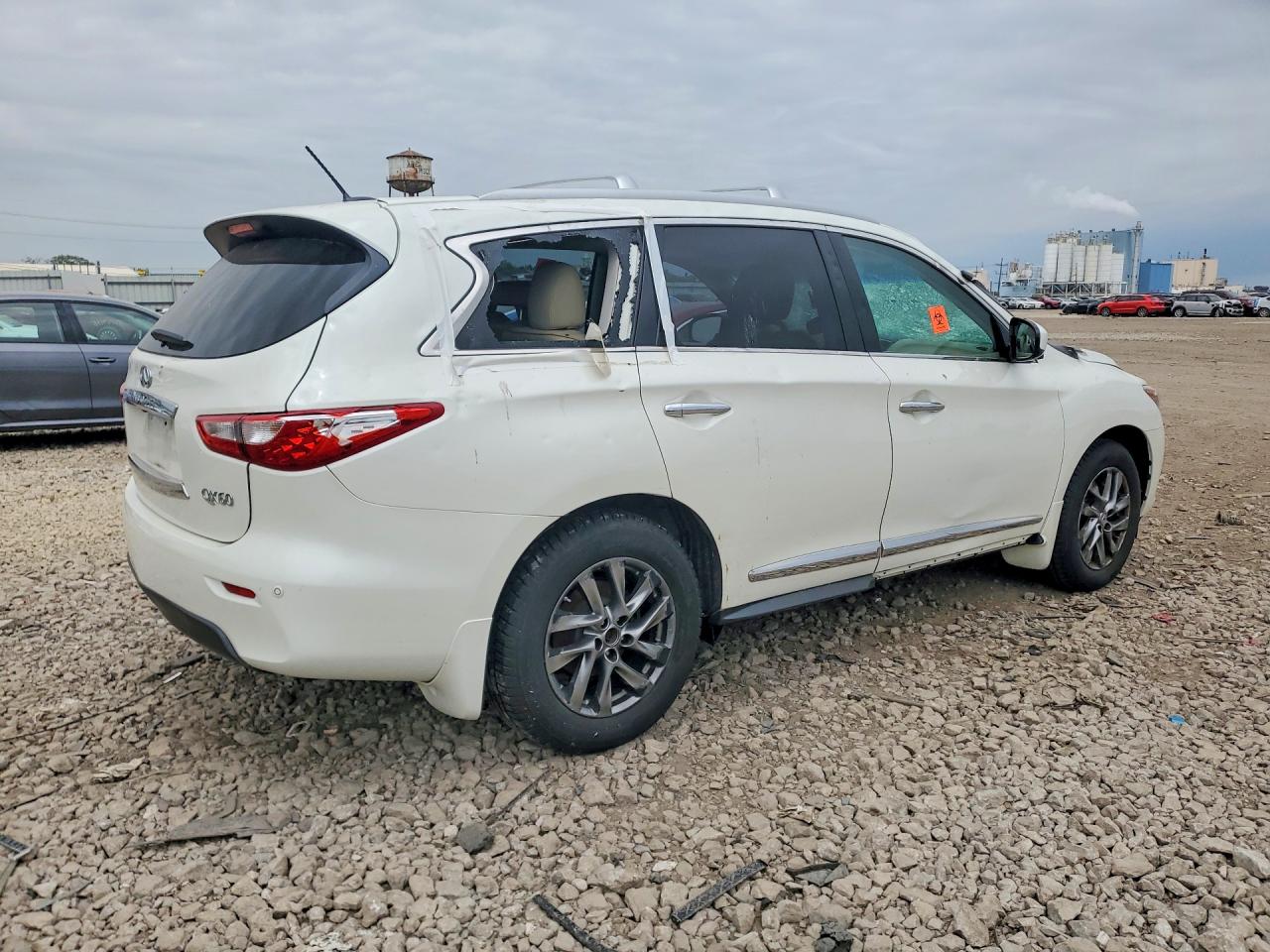 2015 Infiniti Qx60 Base White vin: 5N1AL0MM6FC513099