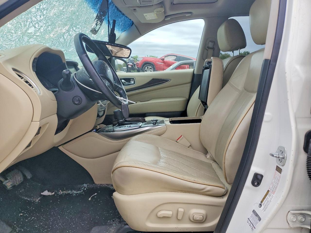 2015 Infiniti Qx60 Base White vin: 5N1AL0MM6FC513099