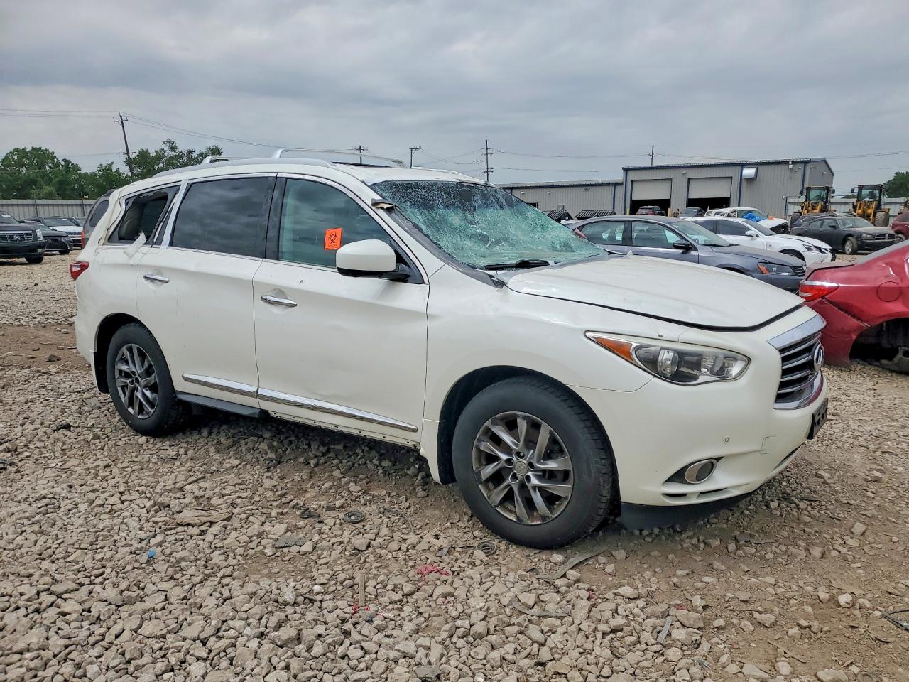 2015 Infiniti Qx60 Base White vin: 5N1AL0MM6FC513099