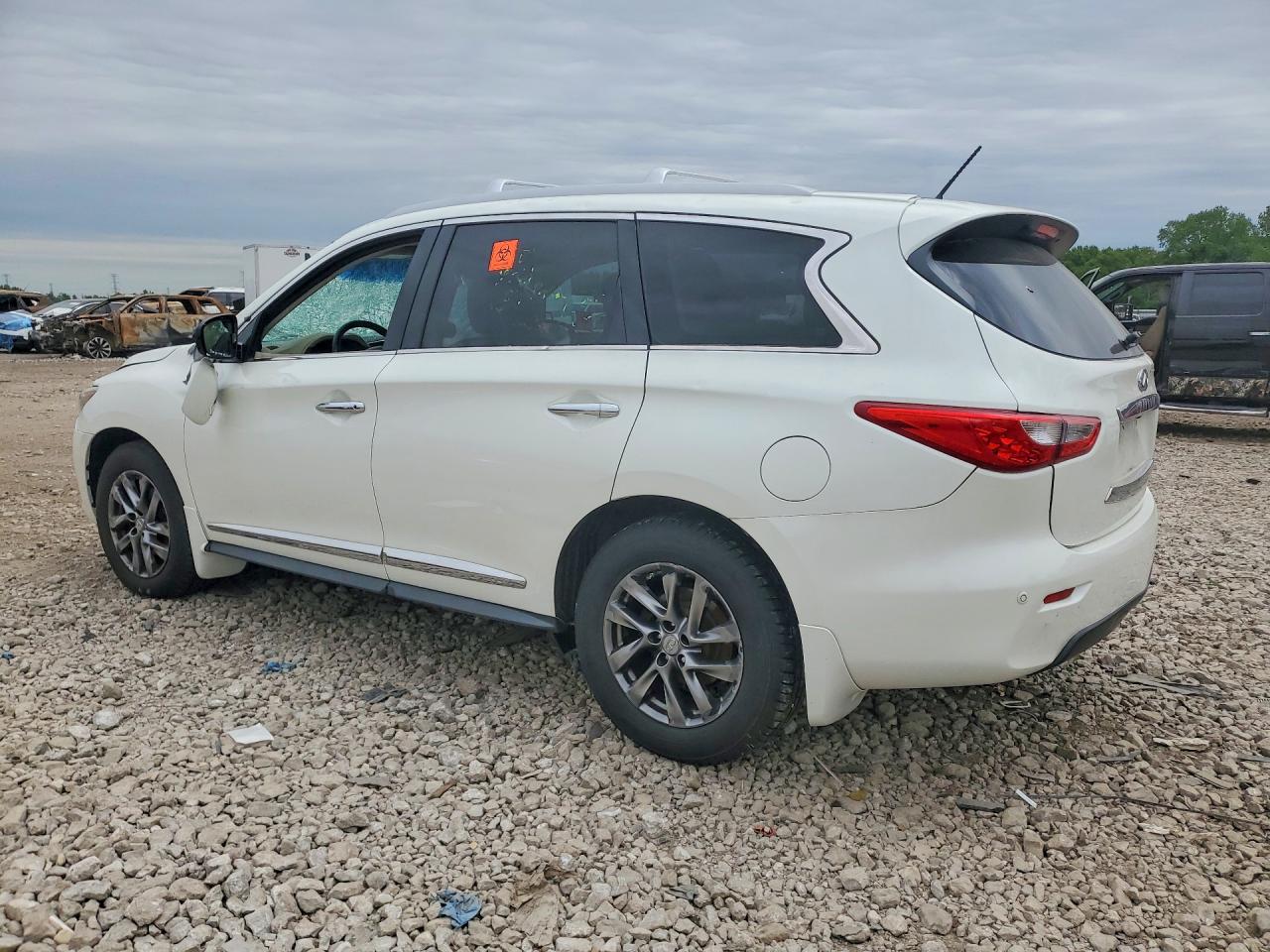 2015 Infiniti Qx60 Base White vin: 5N1AL0MM6FC513099